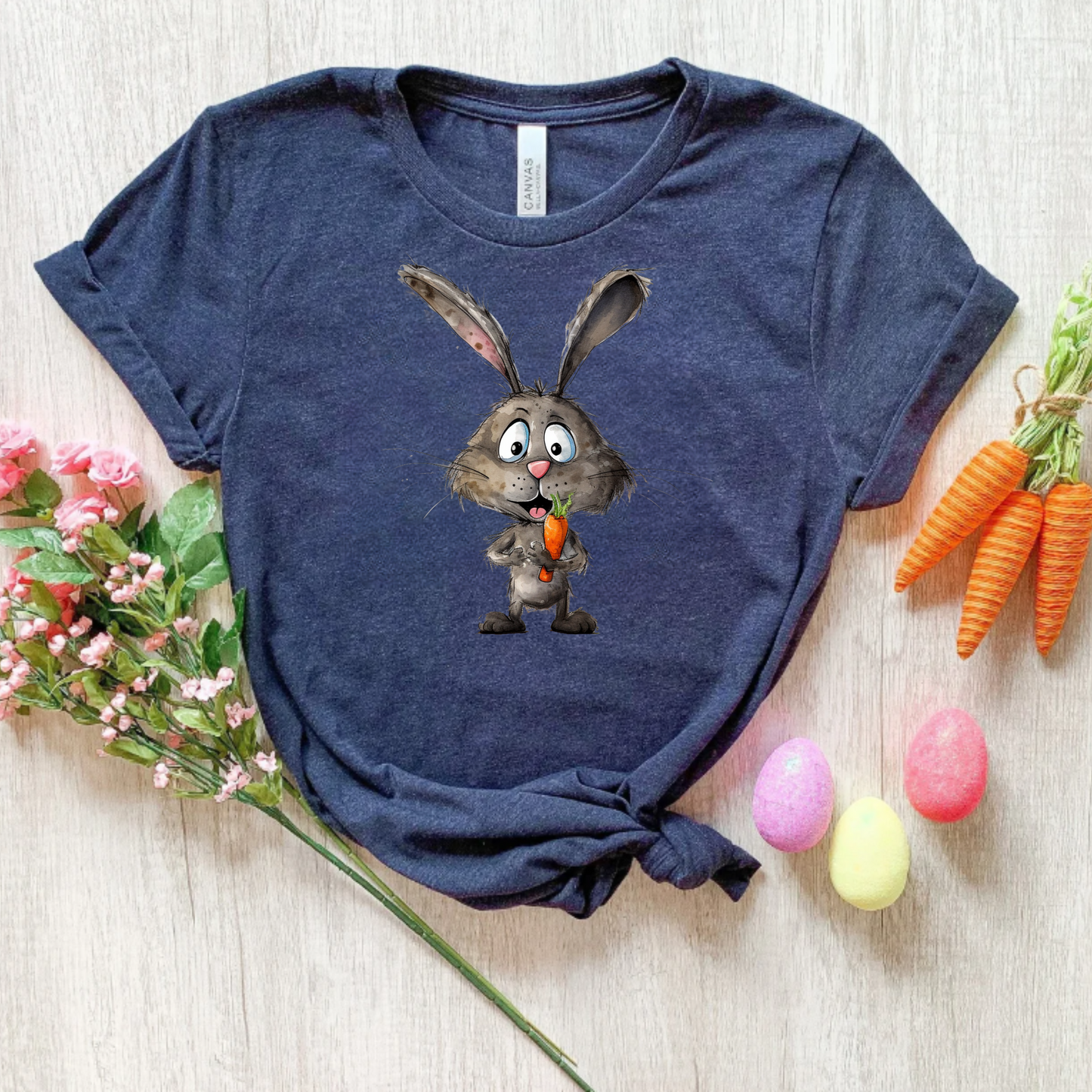 Easter Bunny holding a carrotp png