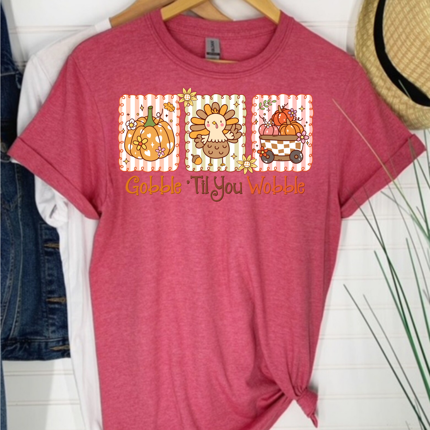 Thanksgiving Unisex T-Shirt Gobble til you wobble