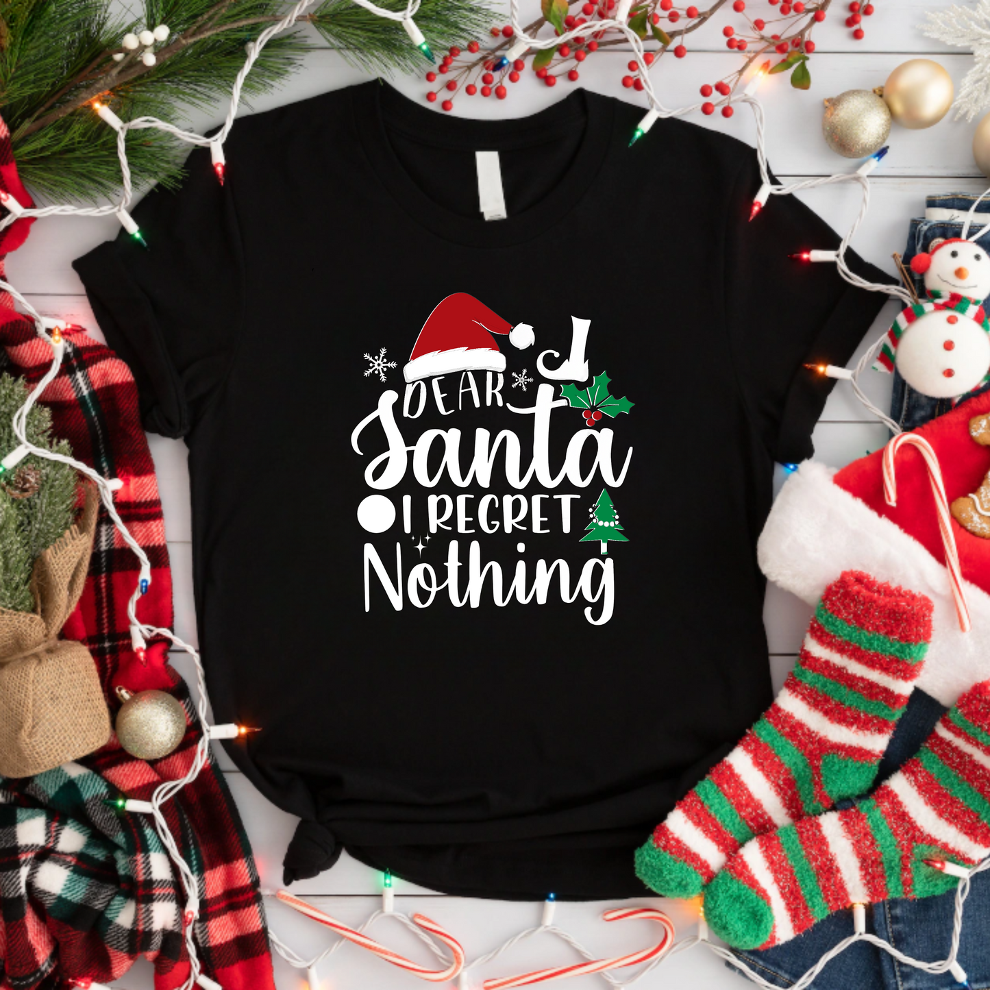 Christmas Dear Santa I Regret Nothing T-Shirt