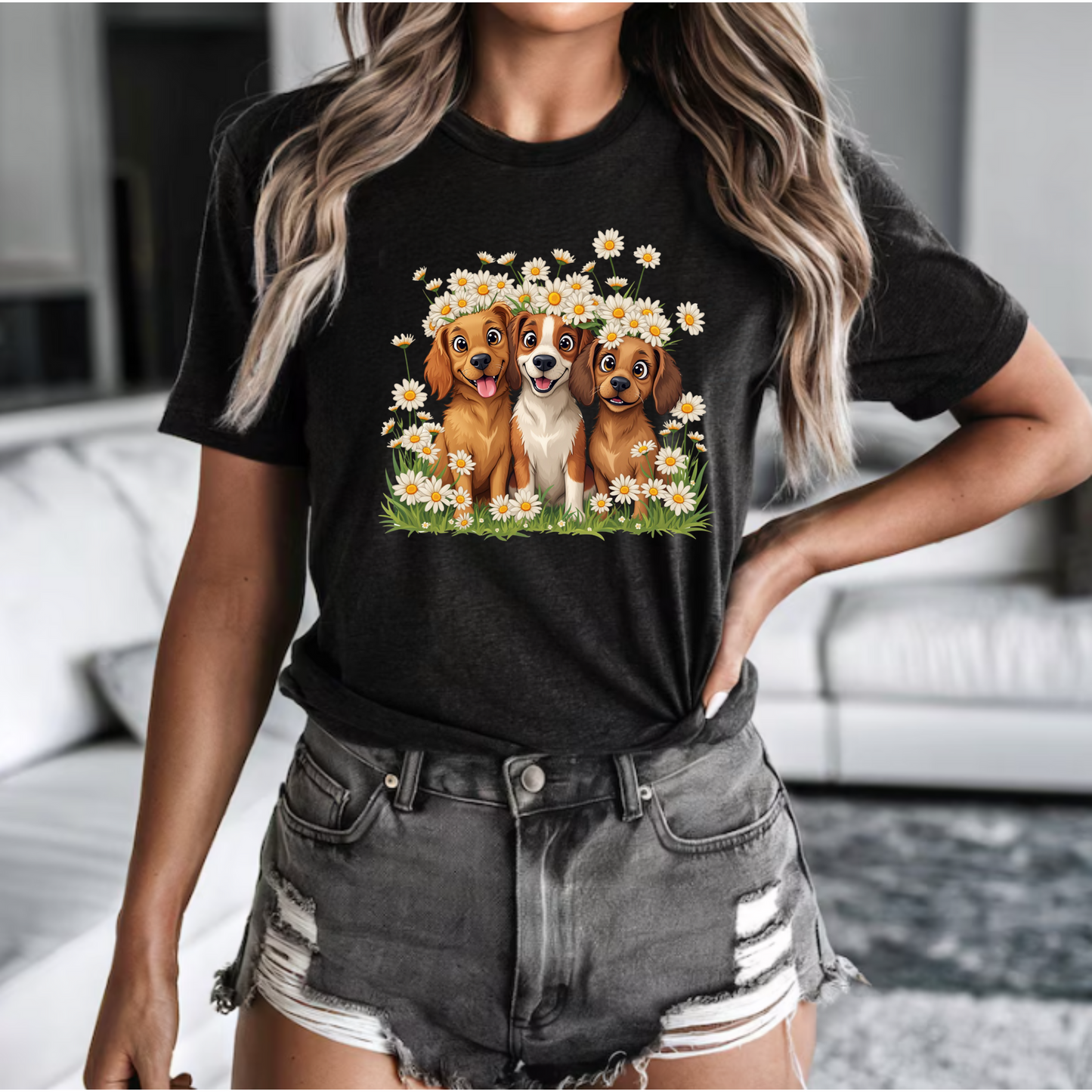 Dog Floral Tee