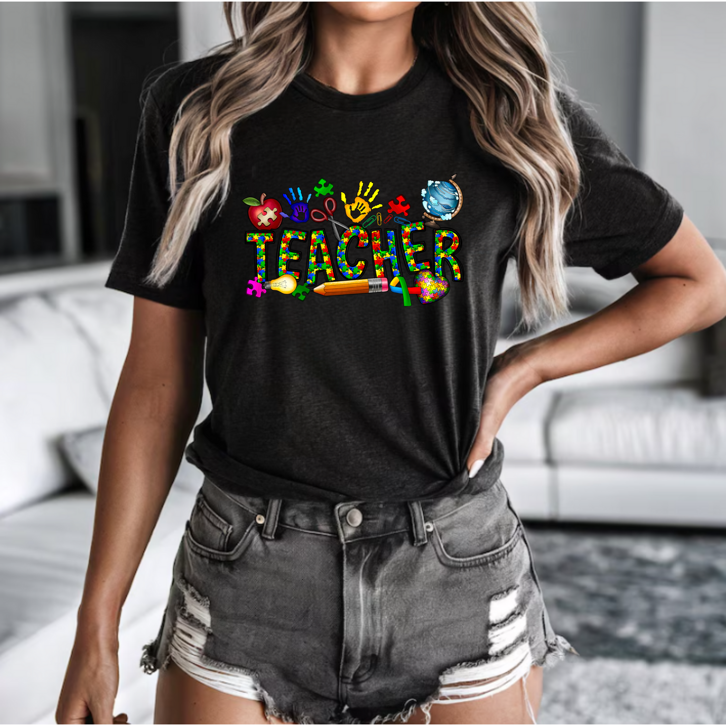 Autism Teacher Tee