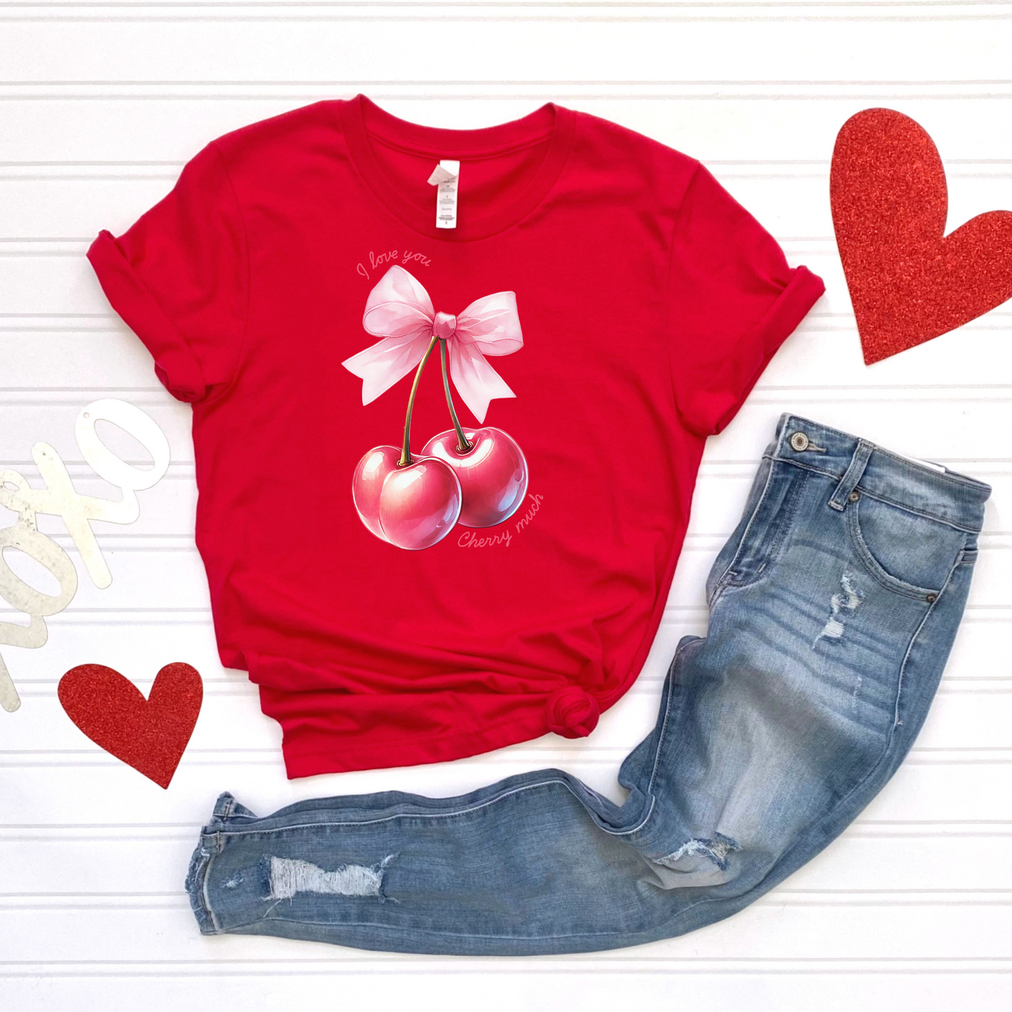 Valentines Day I love you cherry much Tee