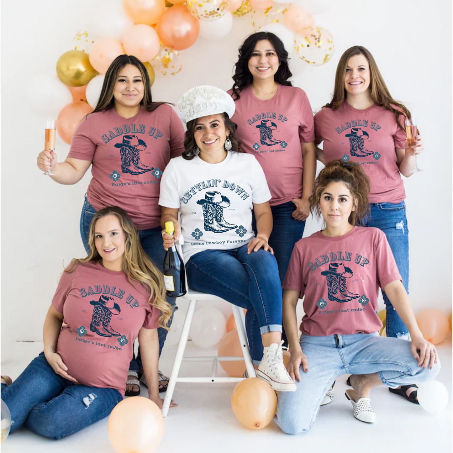 Western Bachelorette Tee Set