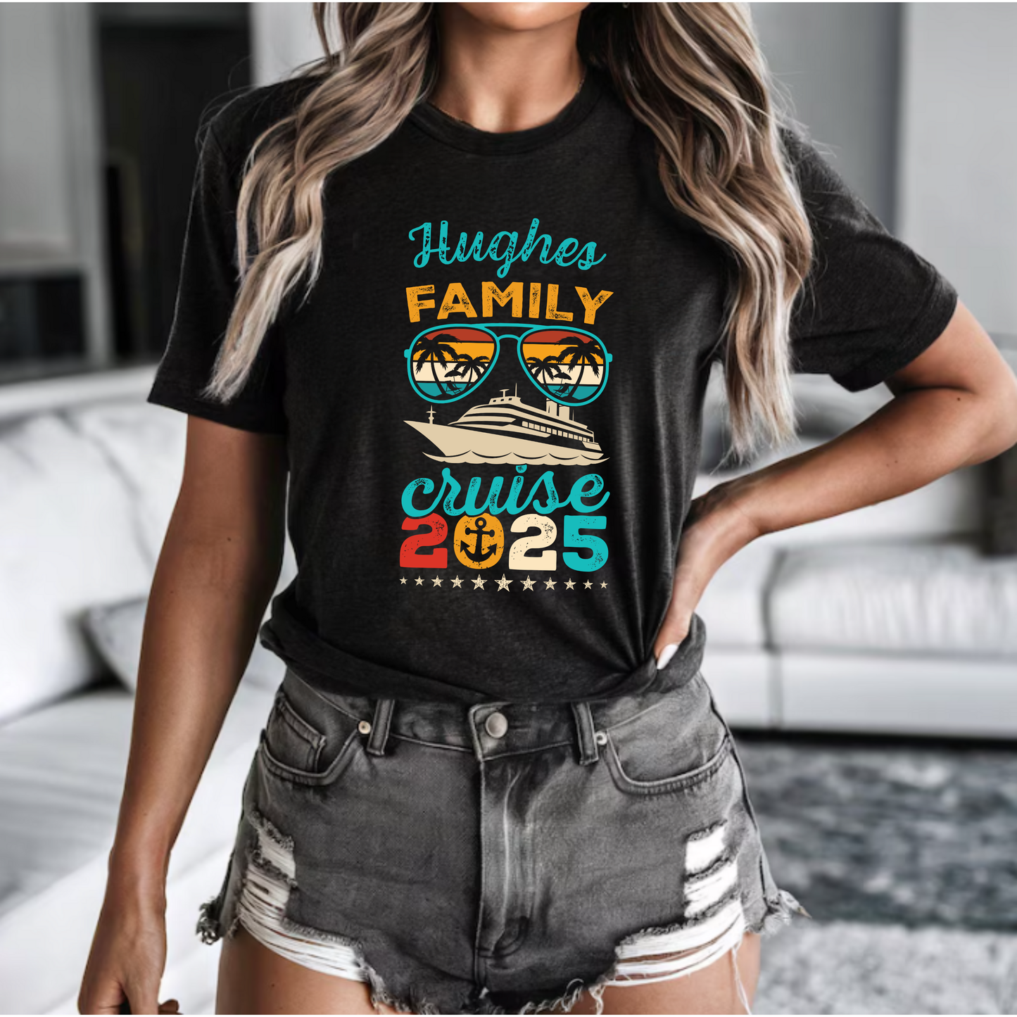 Customized Family Cruise 2025 Unisex Tee