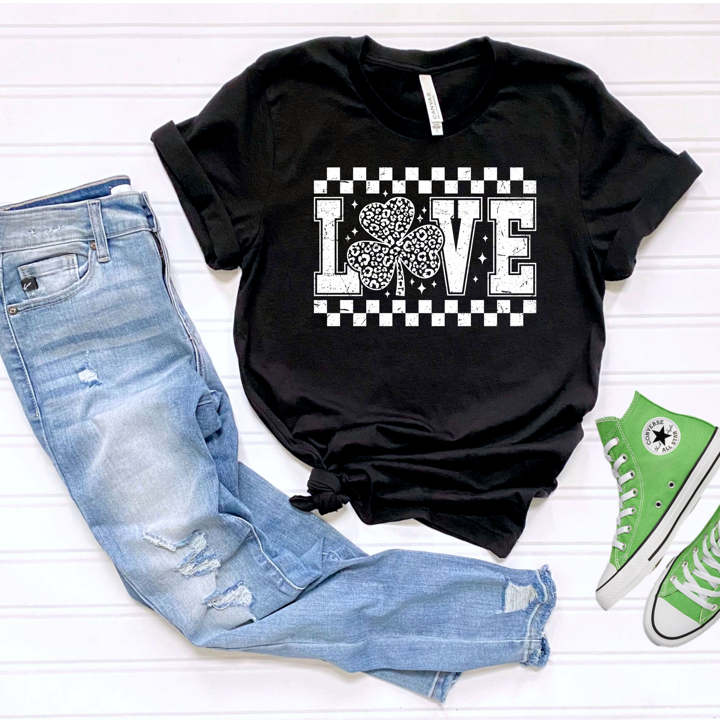 Shamrock Love Unisex Tee for St. Patrick's Day