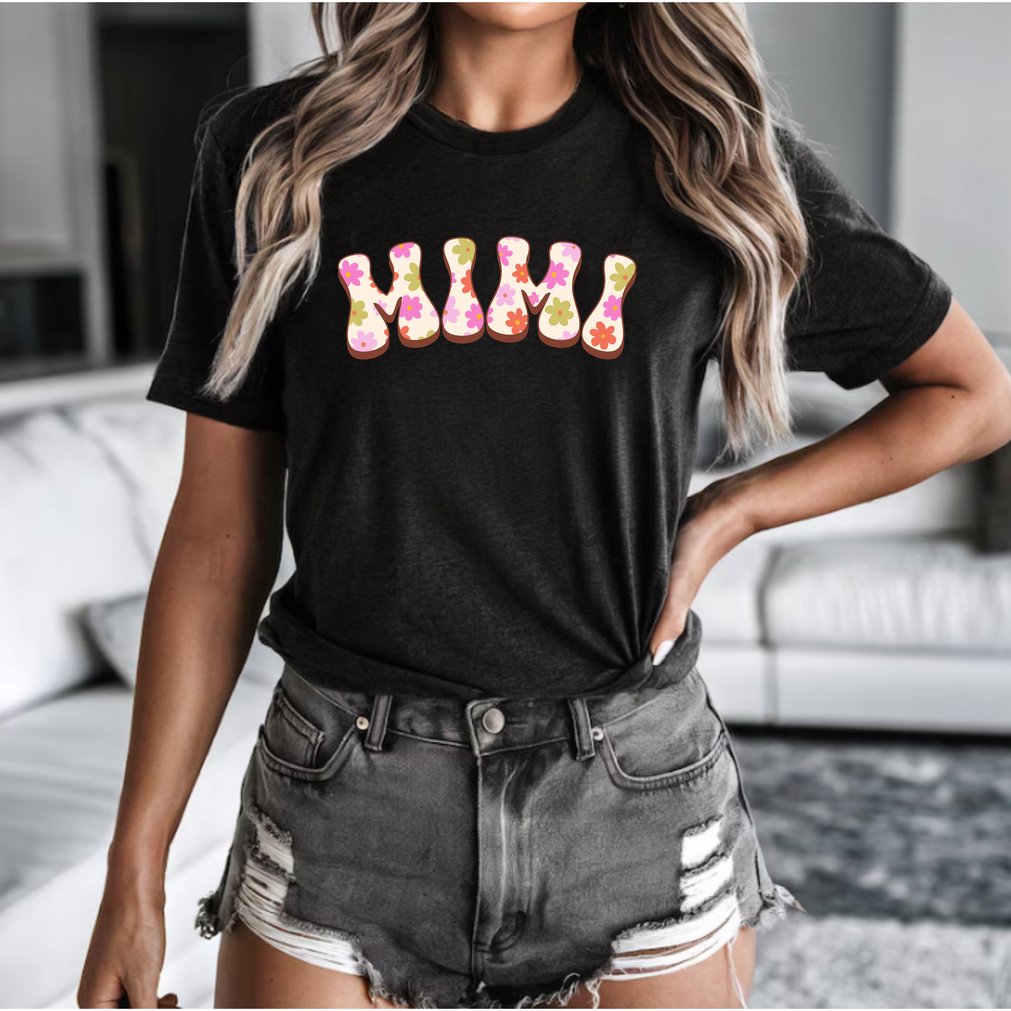 Floral Tee - Retro Mimi Design