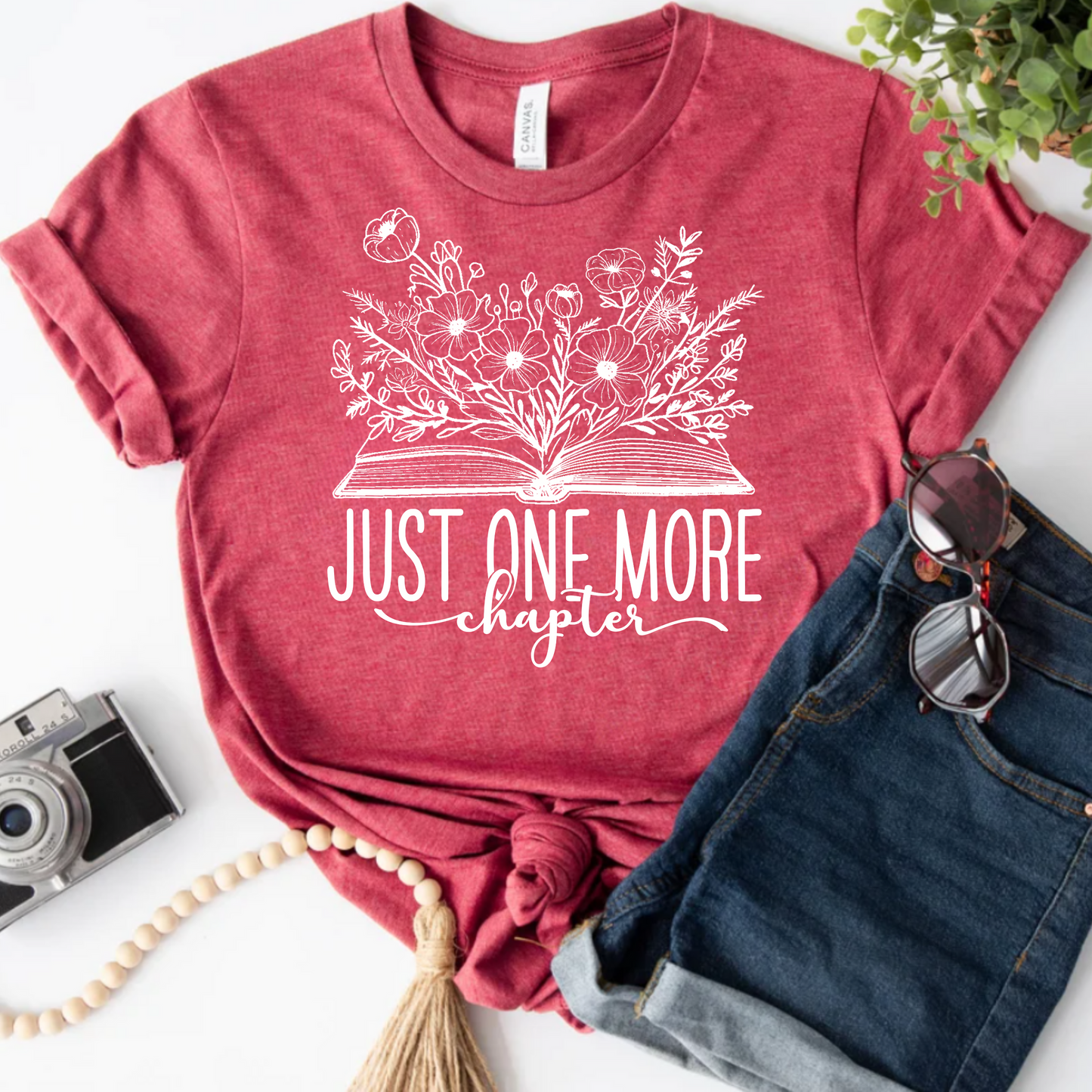 Floral Just One More Chapter Shirt