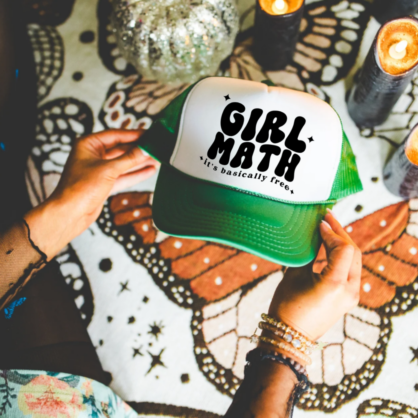 Trucker Cap Girl Math so its basically free