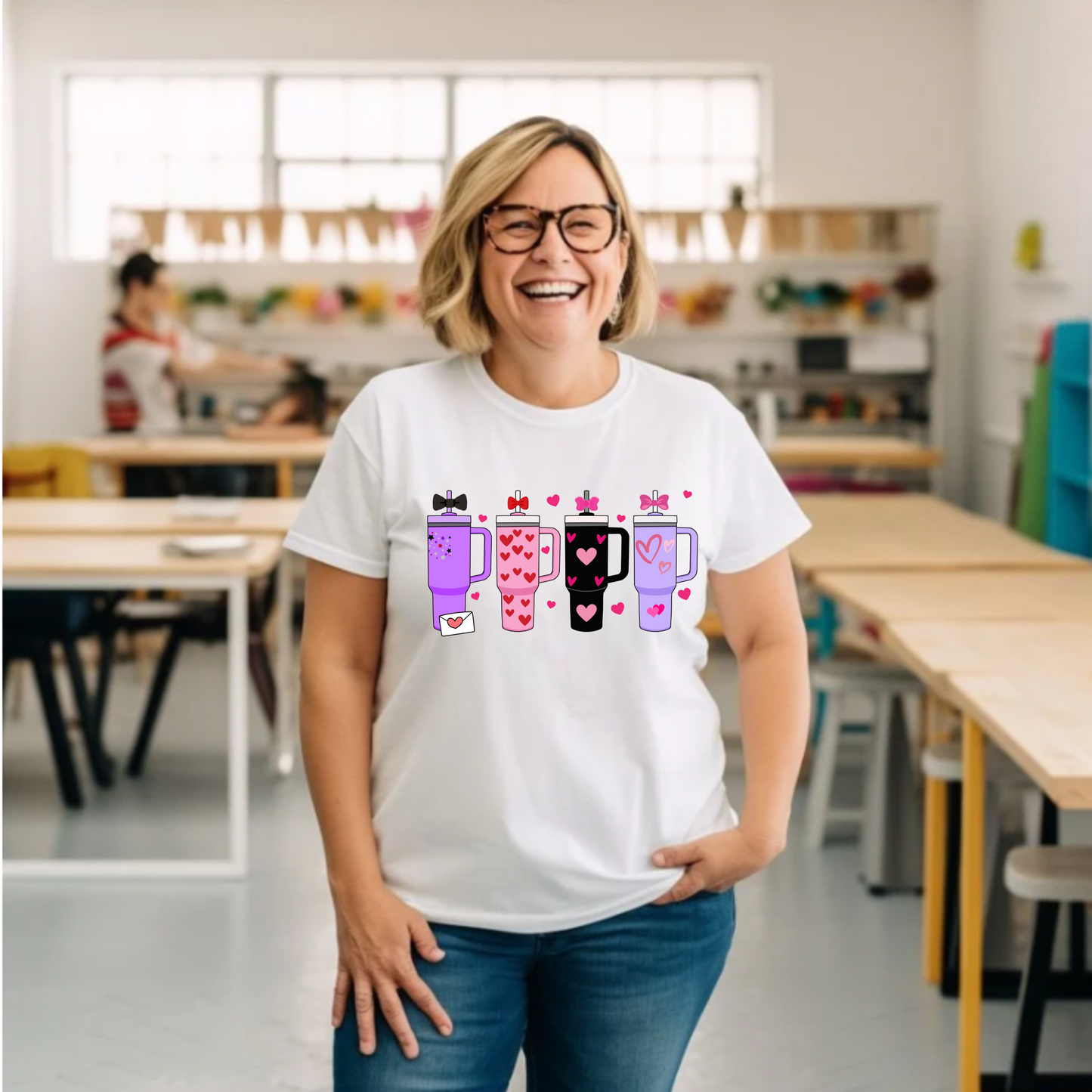 Valentine's Day Stanley tumbler Tee