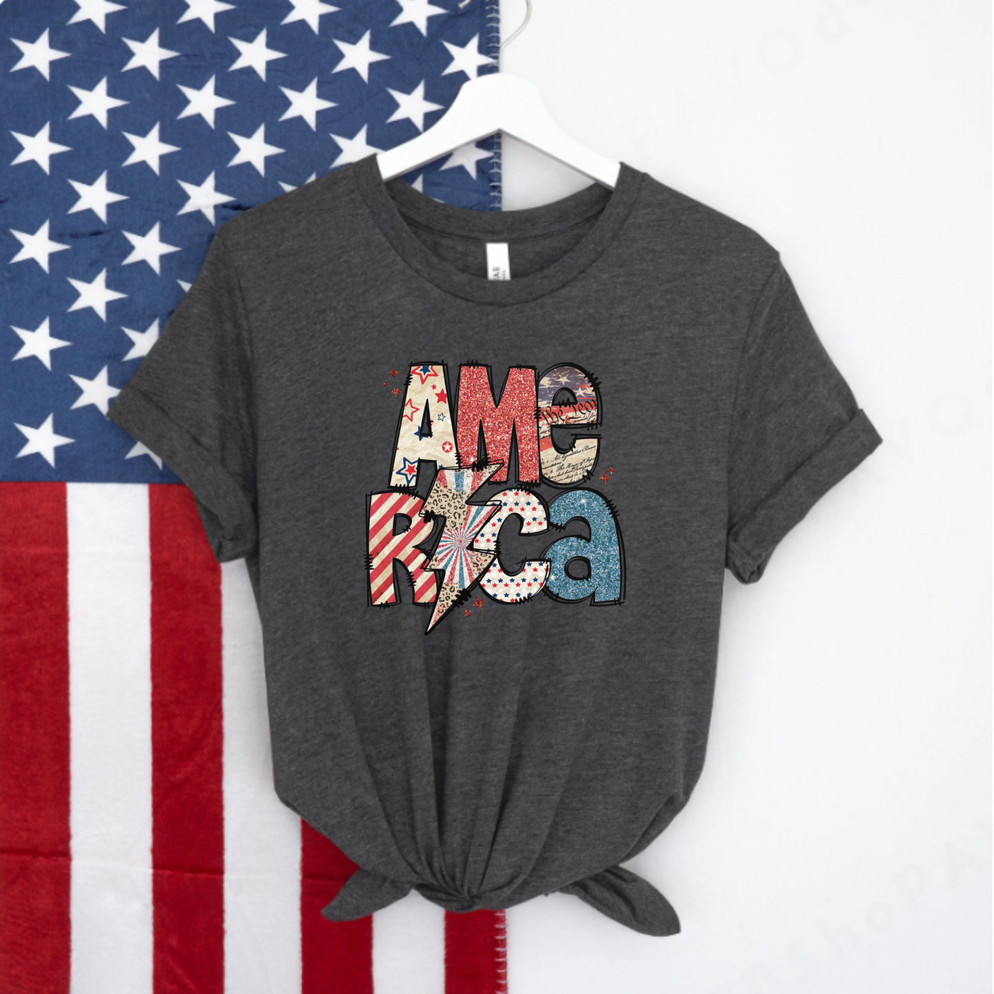 Lightening Bolt America Unisex Tee
