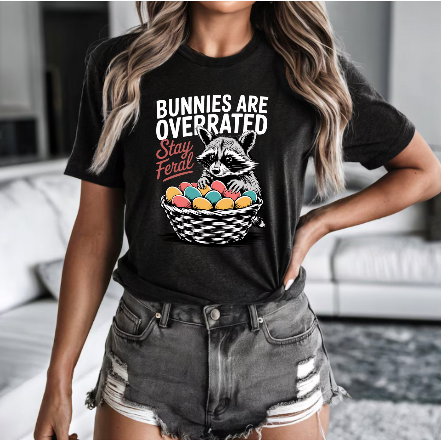 Bunnies are overrated, stay feral raccoon design