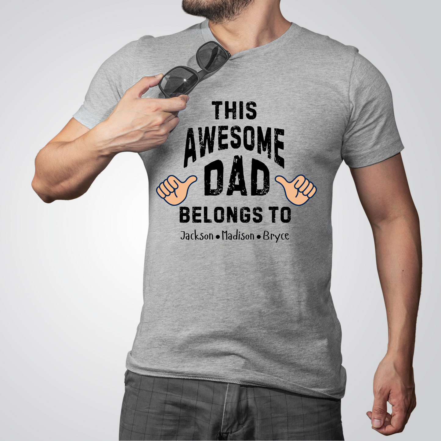 Father's Day Unisex Tee - This Awesome Dad Belongs To