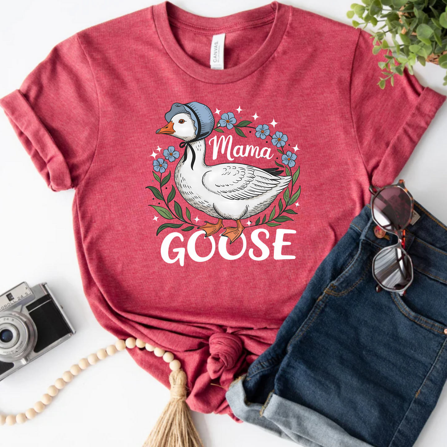 Mama Goose Unisex Jersey Tee – Cute Family Shirt for Moms