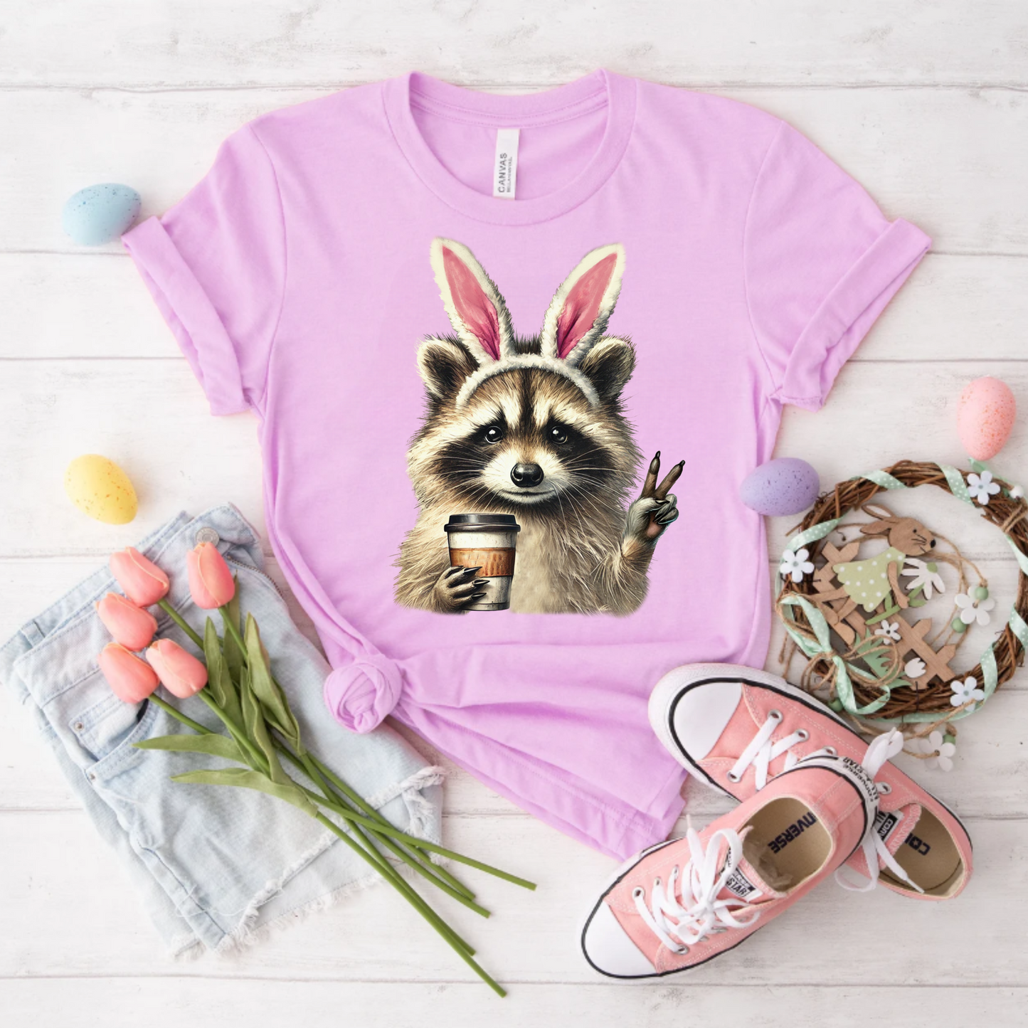 Easter Raccoon Tee