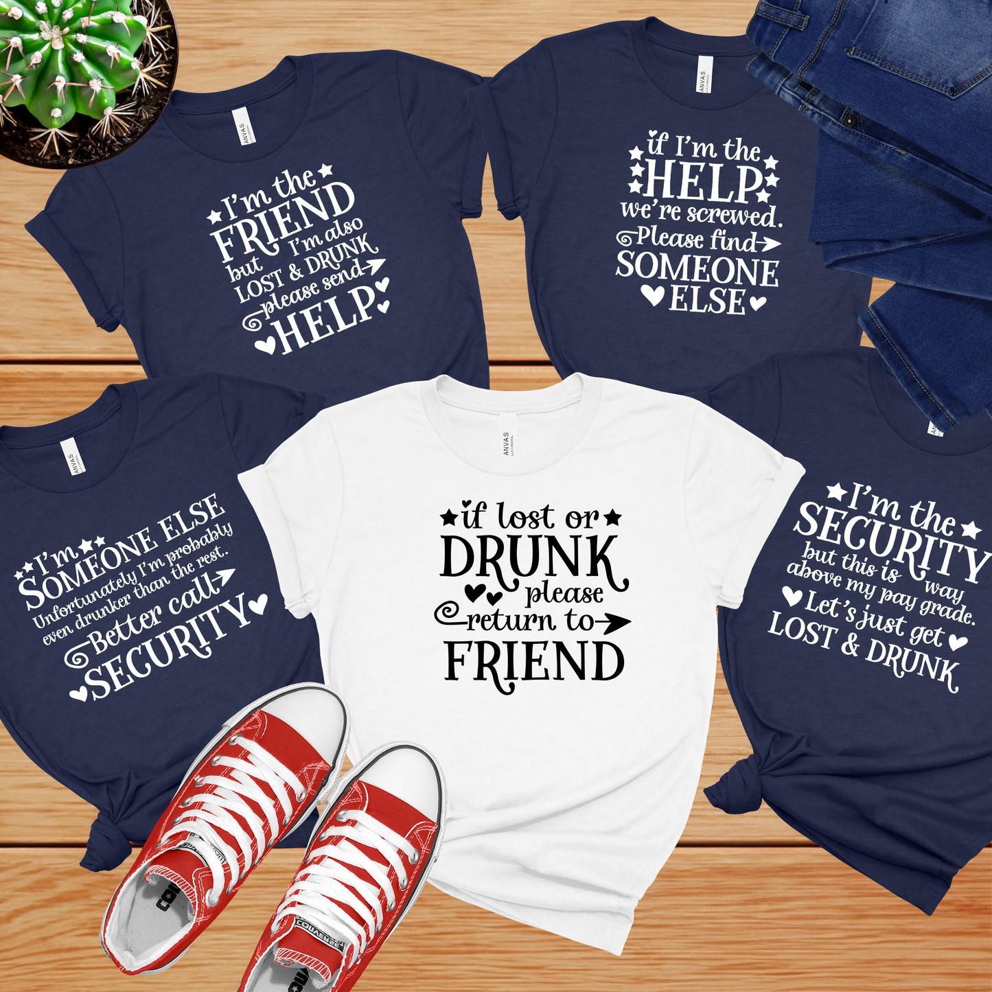 Funny Group shirts If Lost or Drunk Please Return to a friend