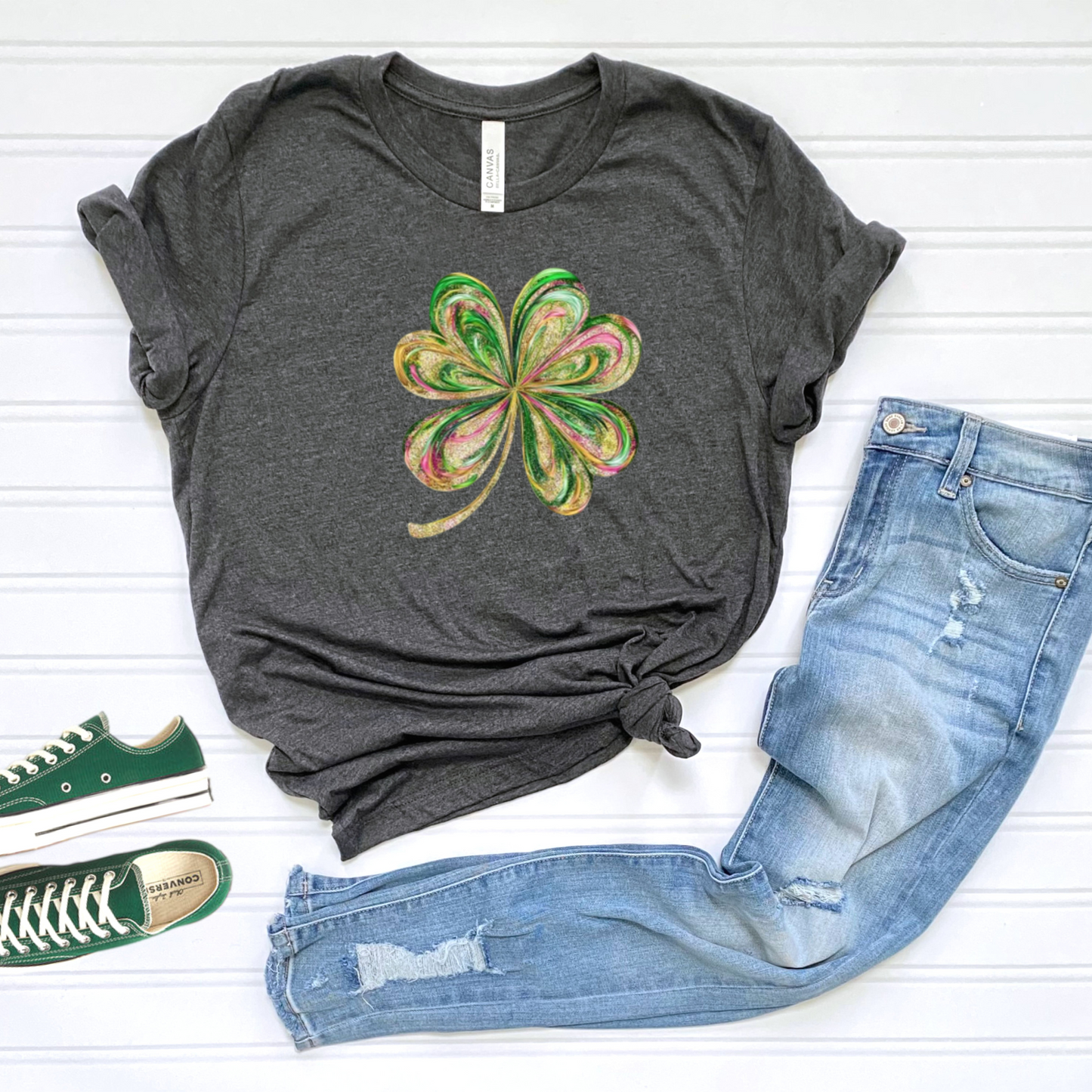 Painted Shamrock St. Patrick's Day Tee