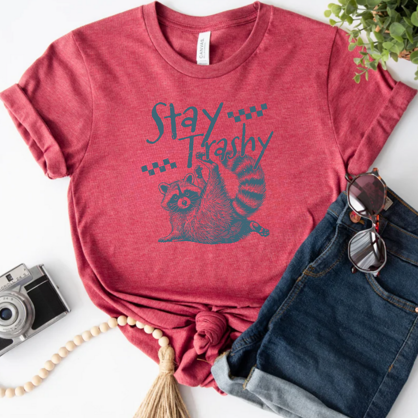 Raccoon Unisex Tee - Stay Trashy Design