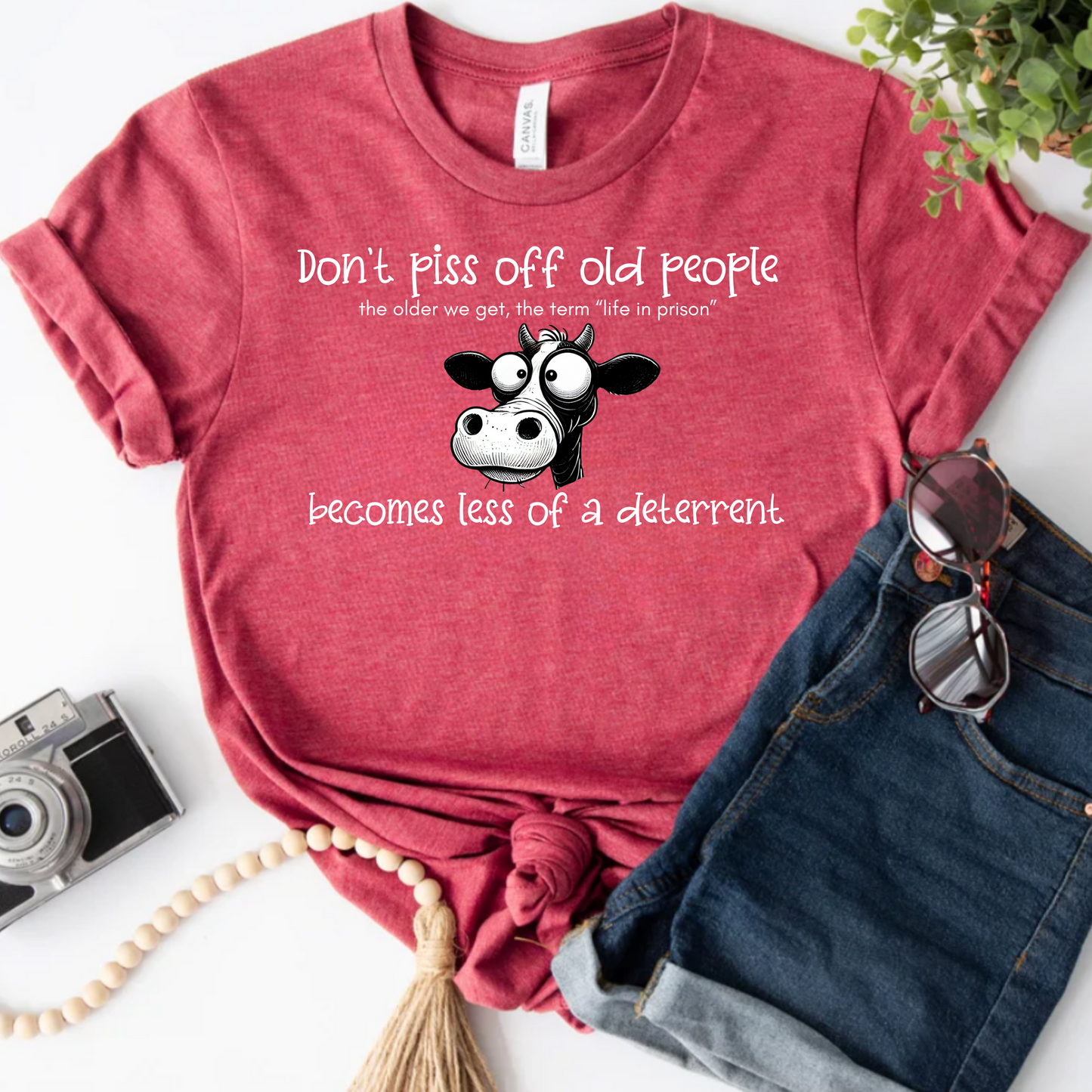 Don't Piss Off Old People, Life in Prison Humor Shirt