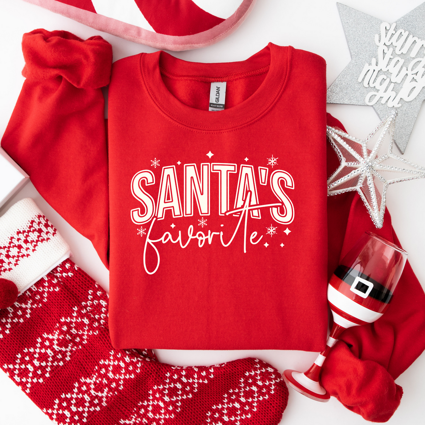 Christmas Santa's Favorite Crewneck Sweatshirt