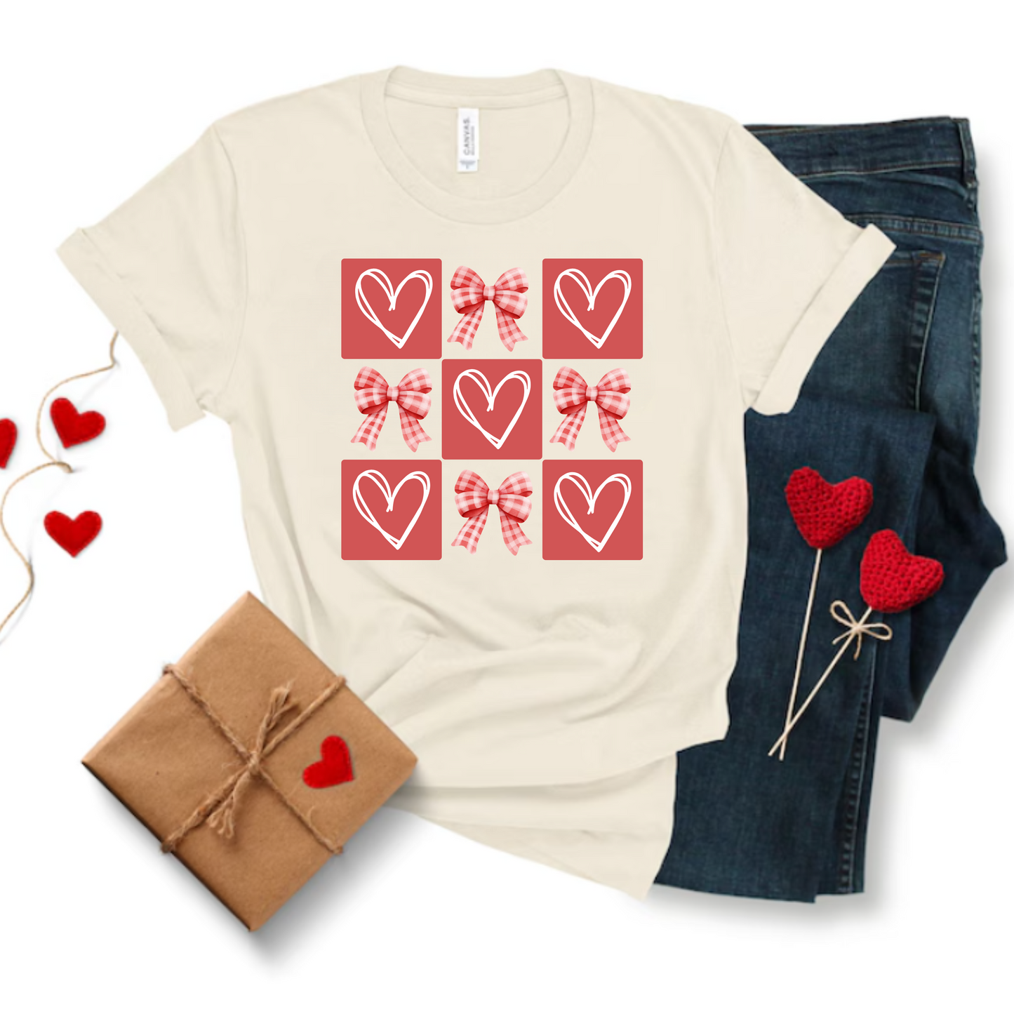 Hearts and bows png
