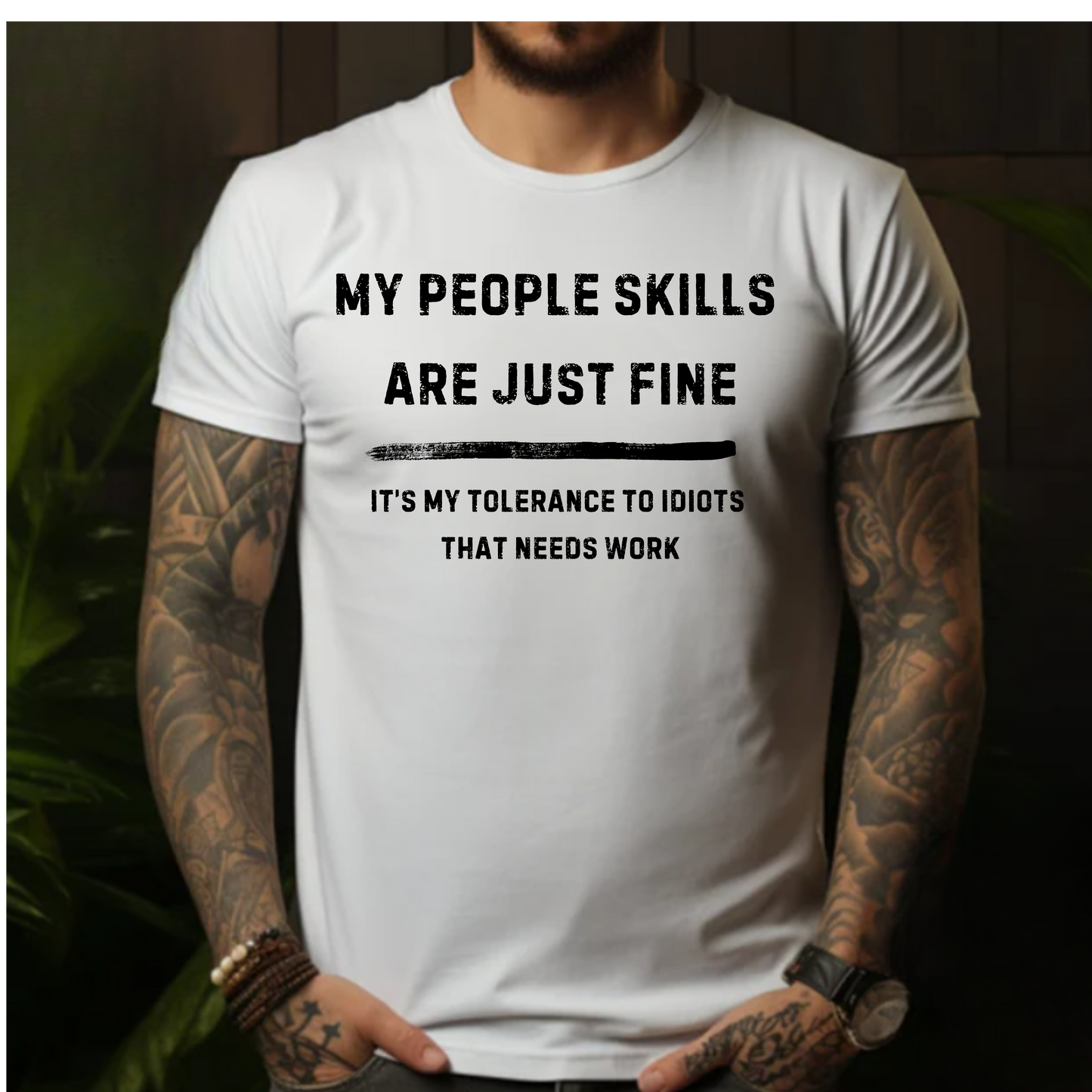 Funny People Skills Men's Tee