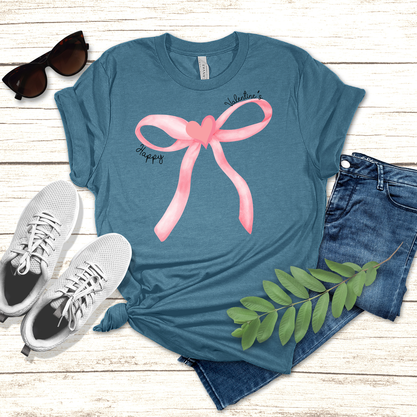 Valentine's Day Coquette Bow Tee