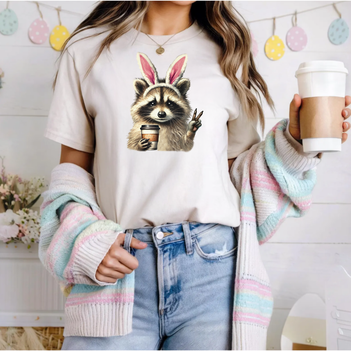 Easter Raccoon Tee