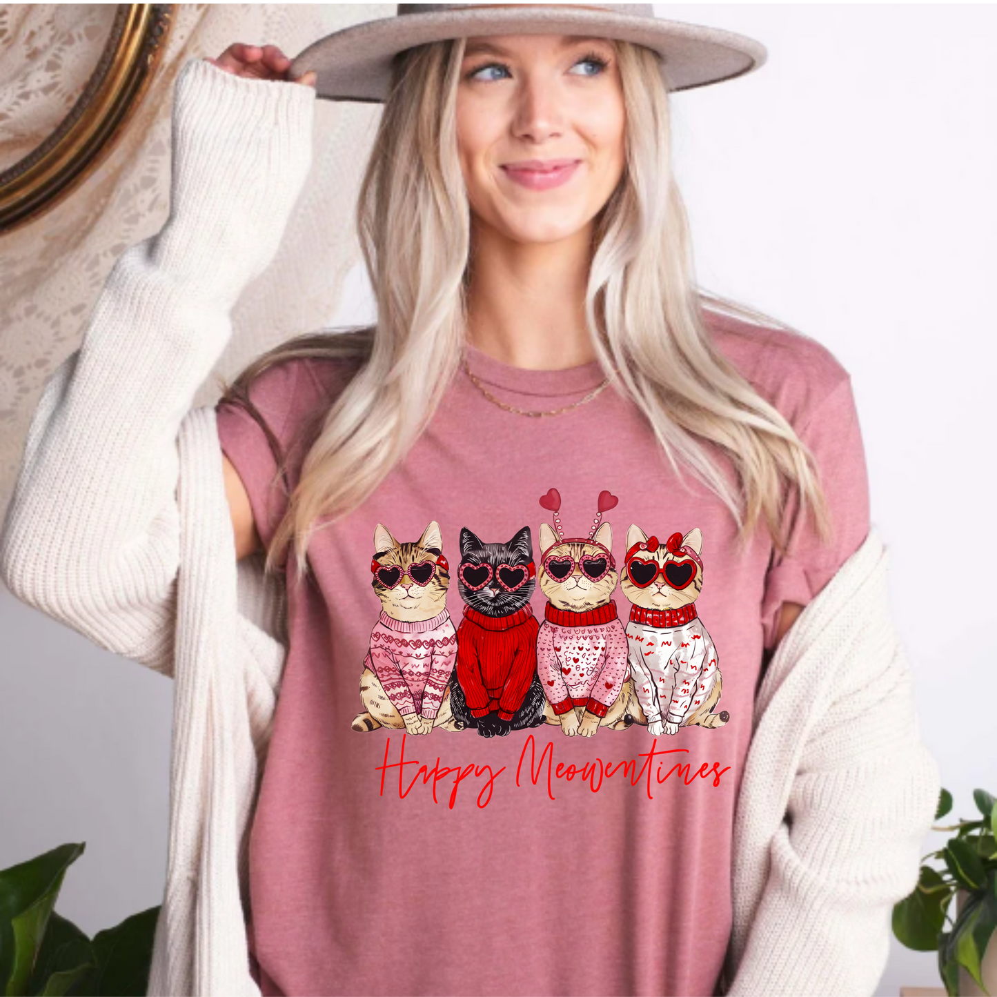 Happy Meowentines T-shirt