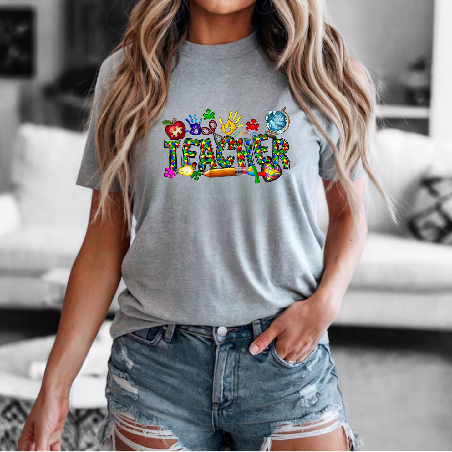 Autism Teacher Tee