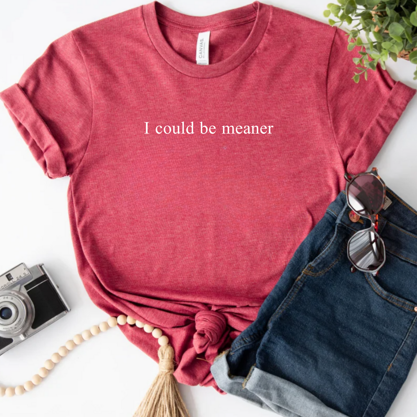 T-Shirt 'I could be meaner'