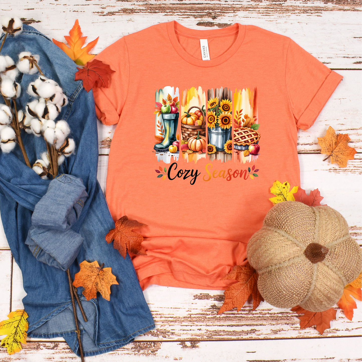 Cozy Season Paint Brush Softstyle T-Shirt