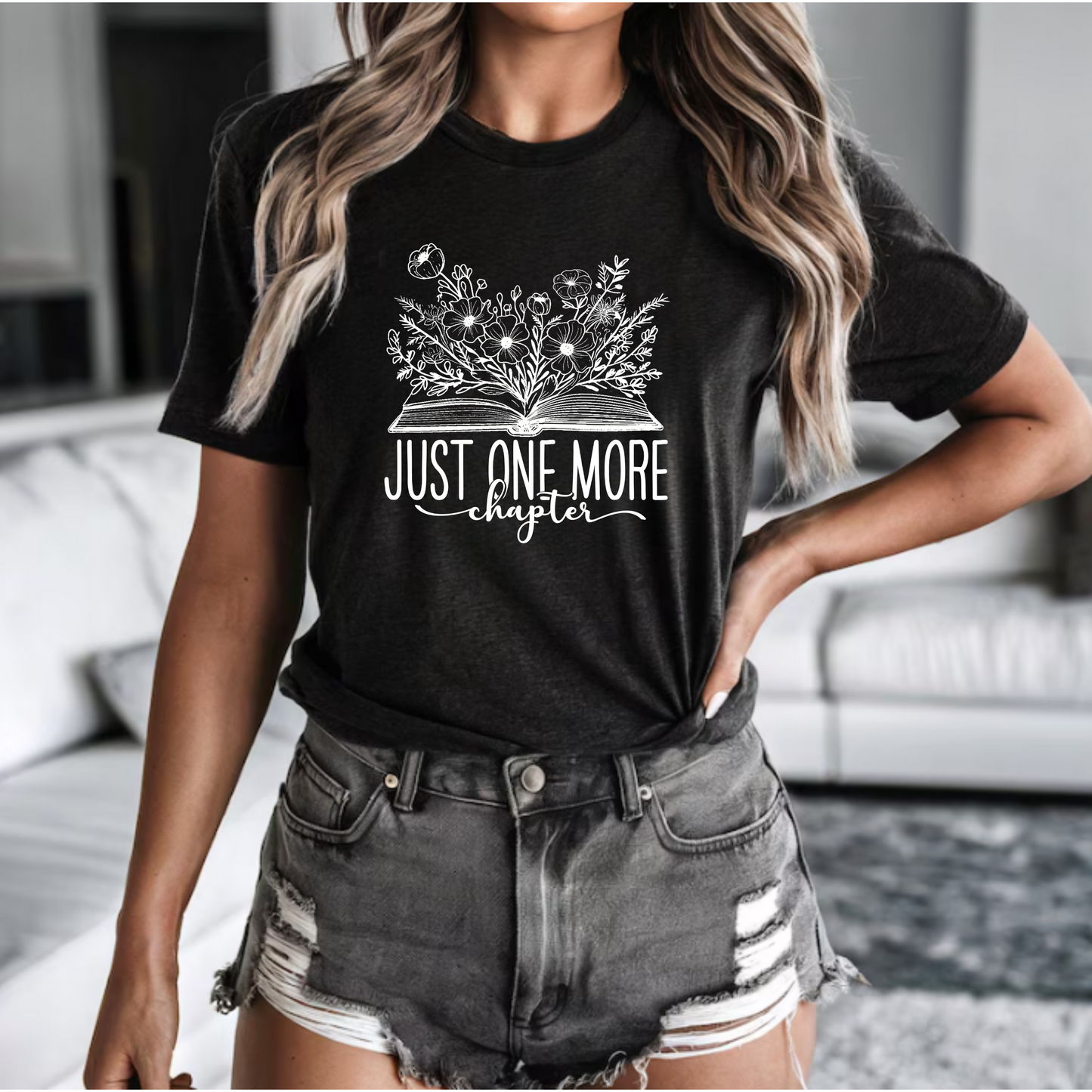 Floral Just One More Chapter Shirt