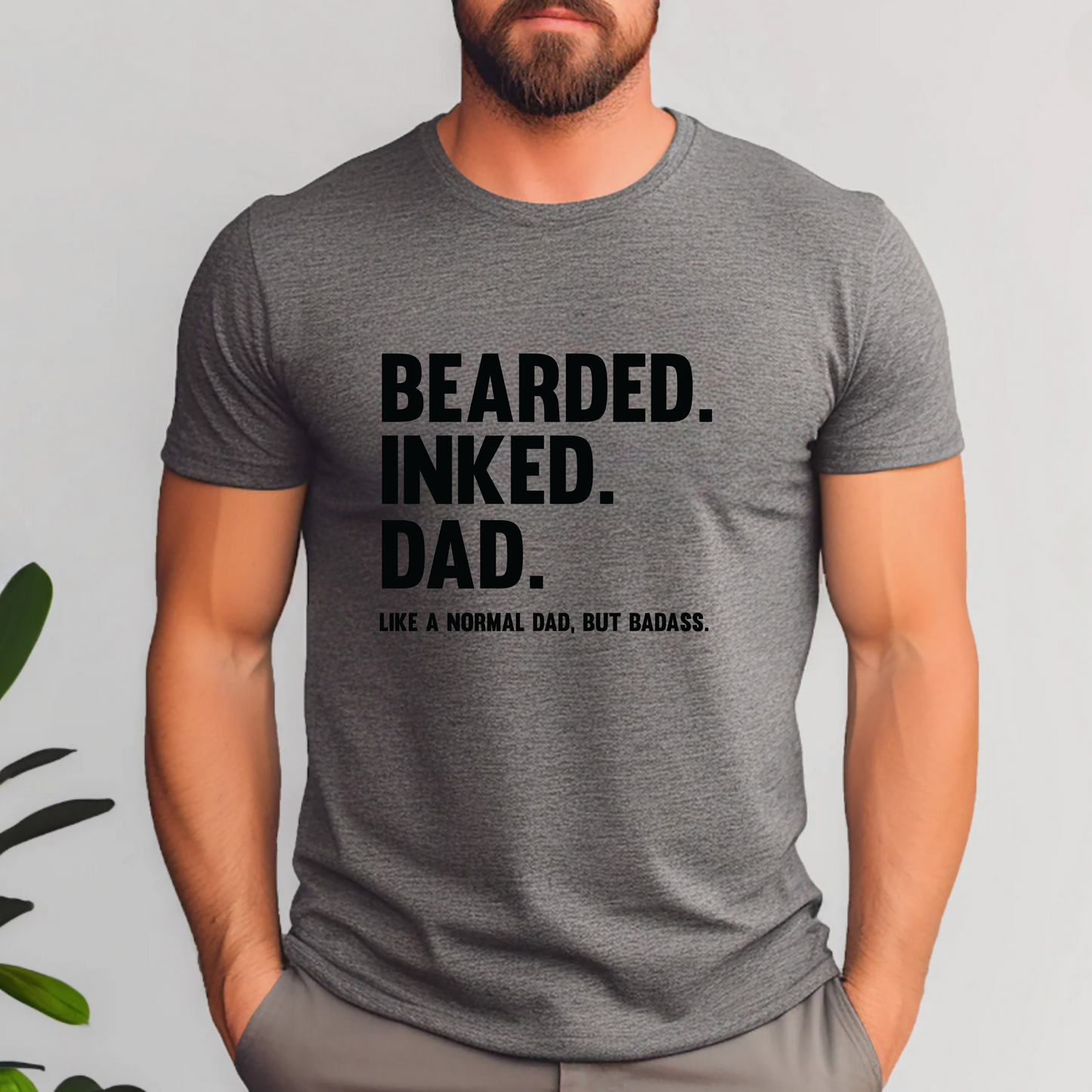 Bearded Dad Tee - Inked & Badass Unisex Short Sleeve Shirt