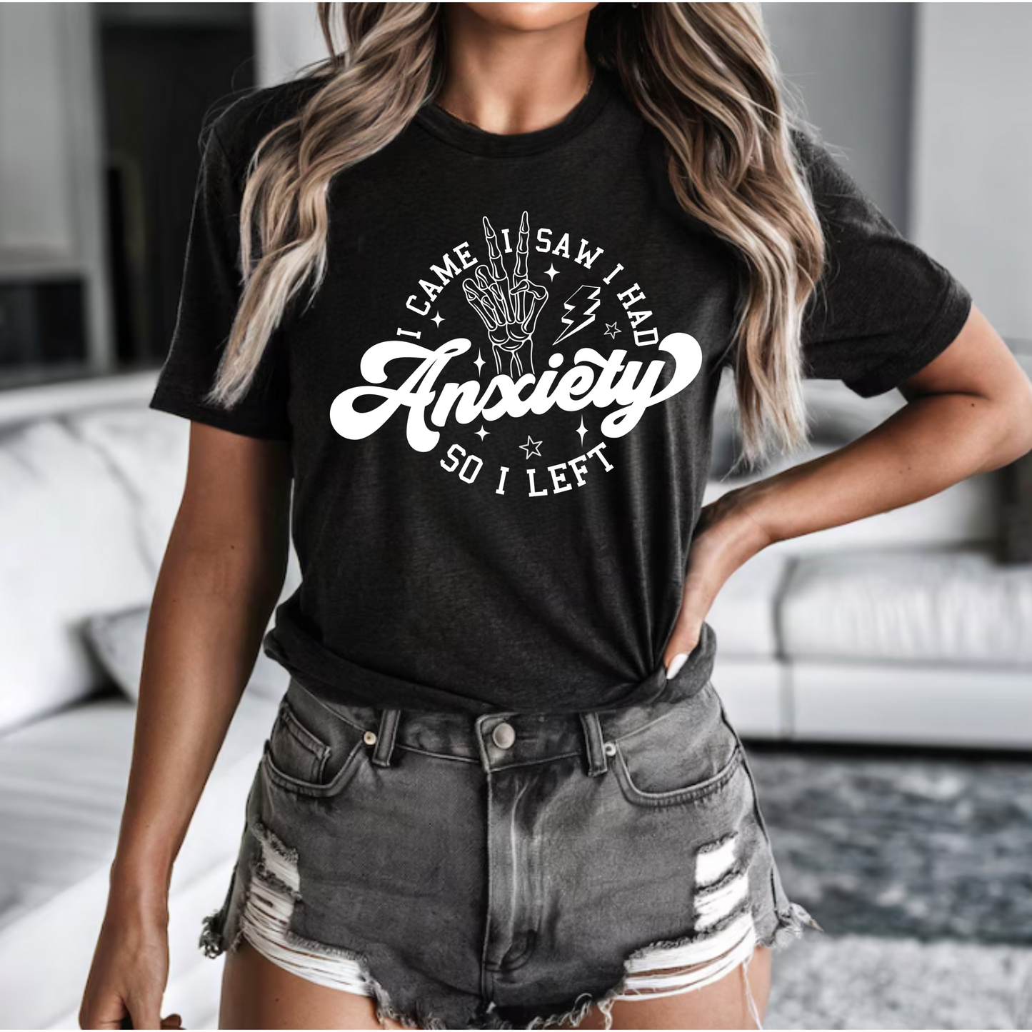 I came I saw I had anxiety so I left funny png digital download