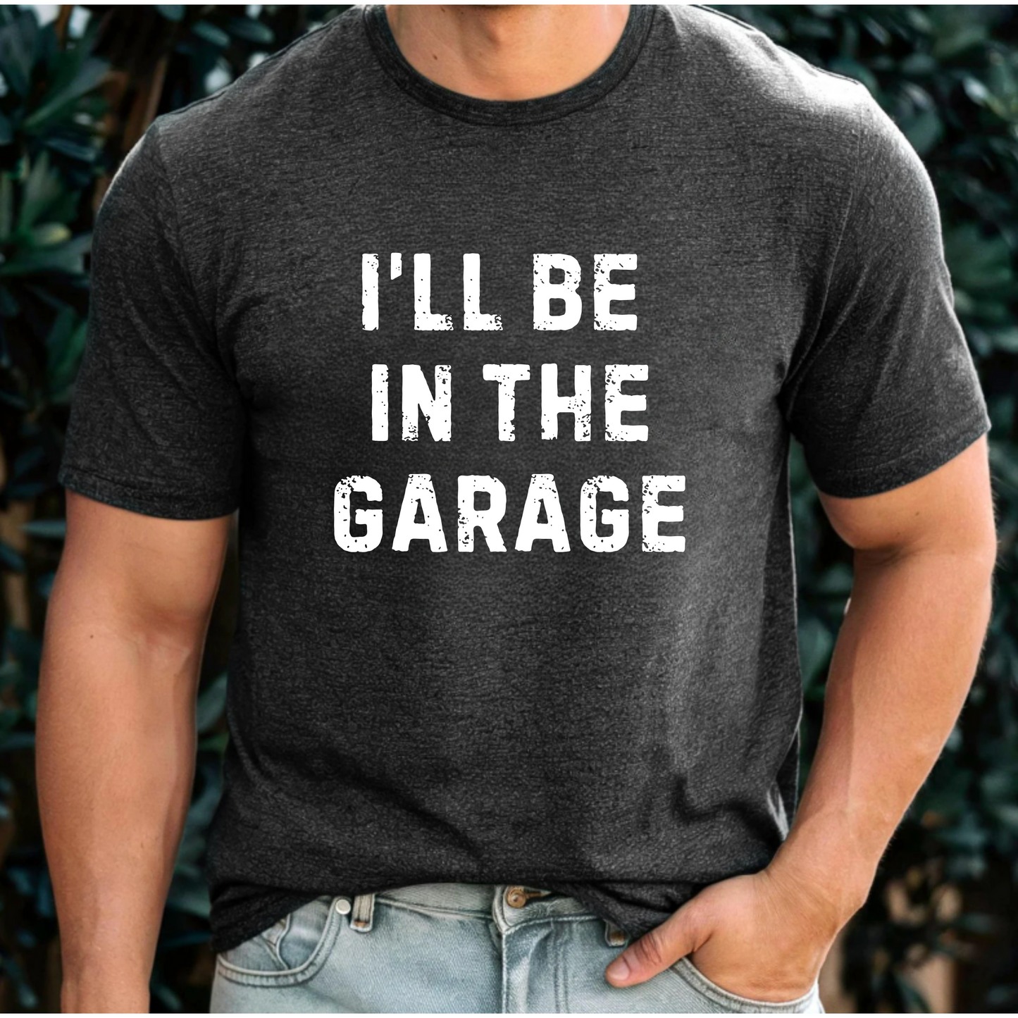 I'll be in the garage Men's Tee Shirt
