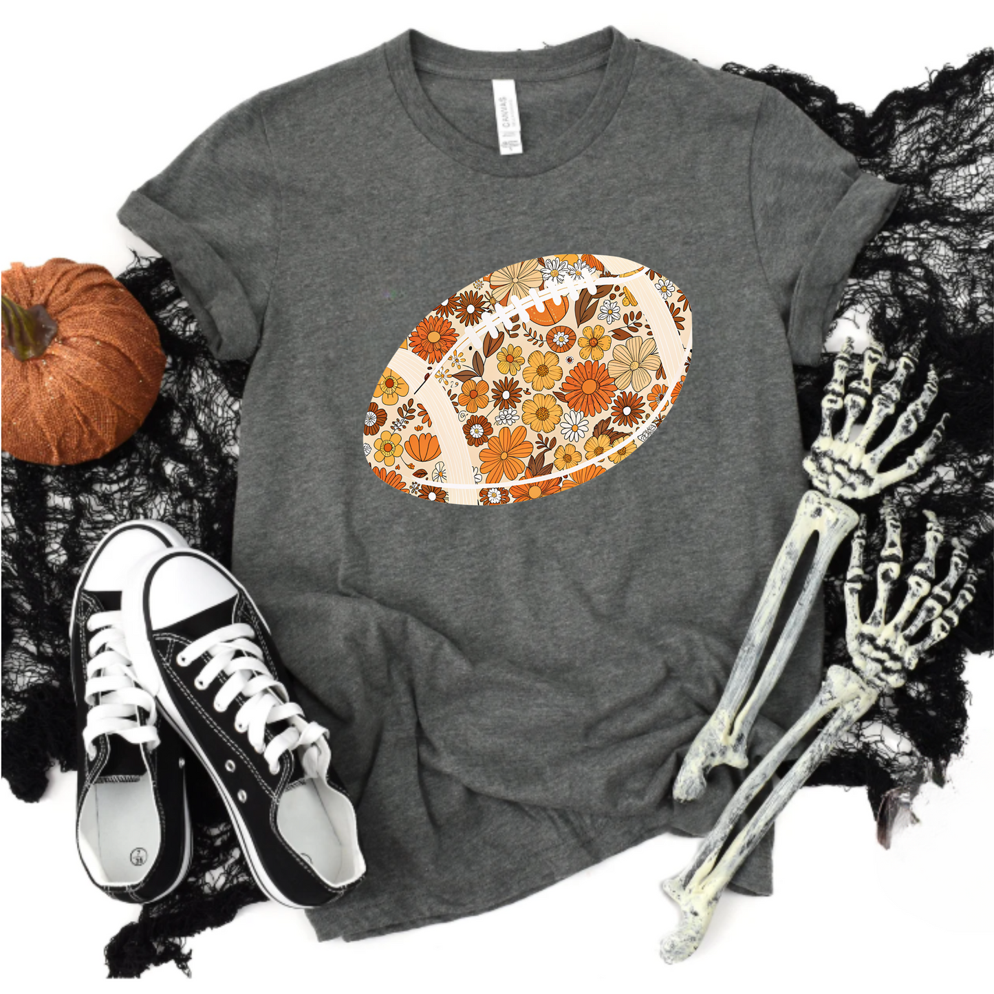 Floral Football Unisex T-Shirt