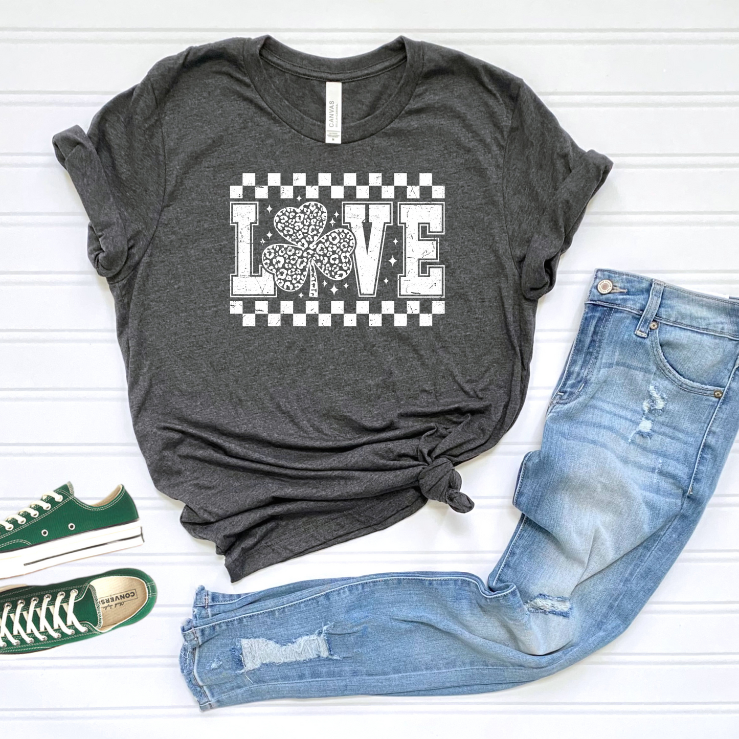 Shamrock Love Unisex Tee for St. Patrick's Day