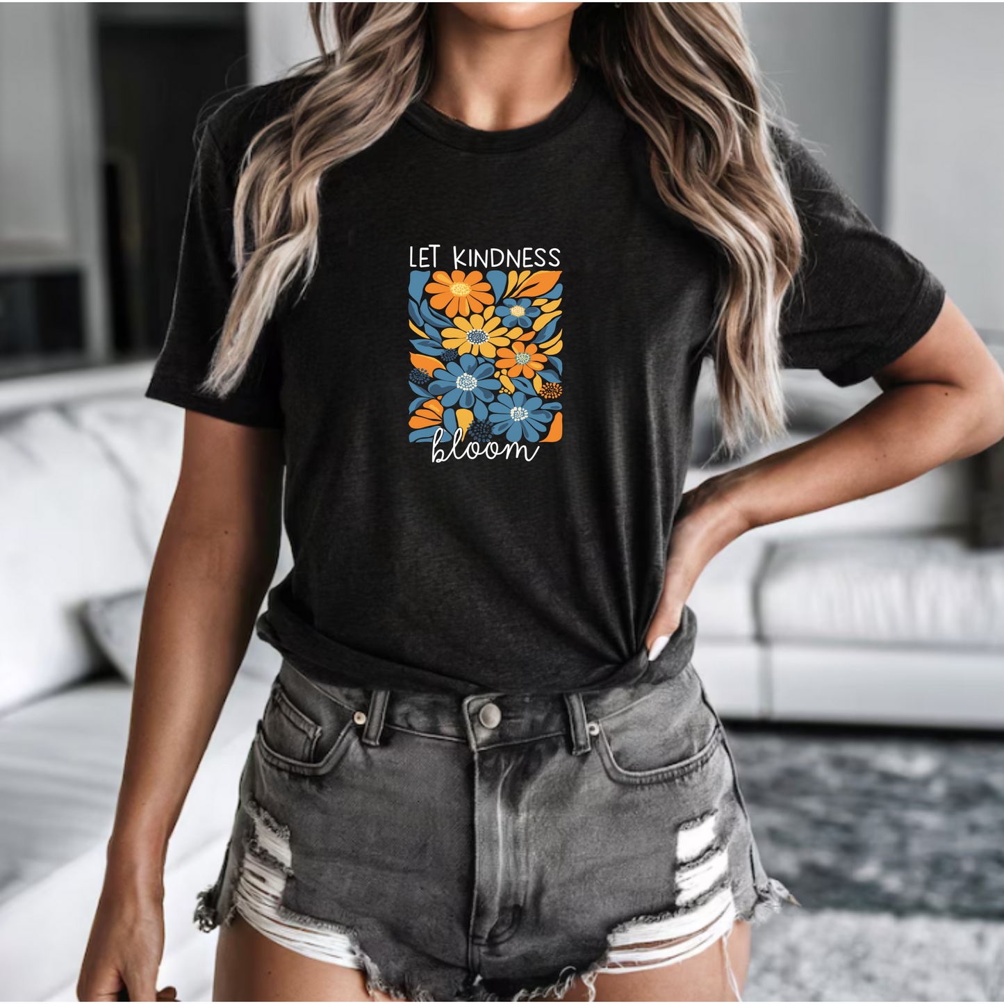 Floral Tee Let Kindness Bloom Shirt