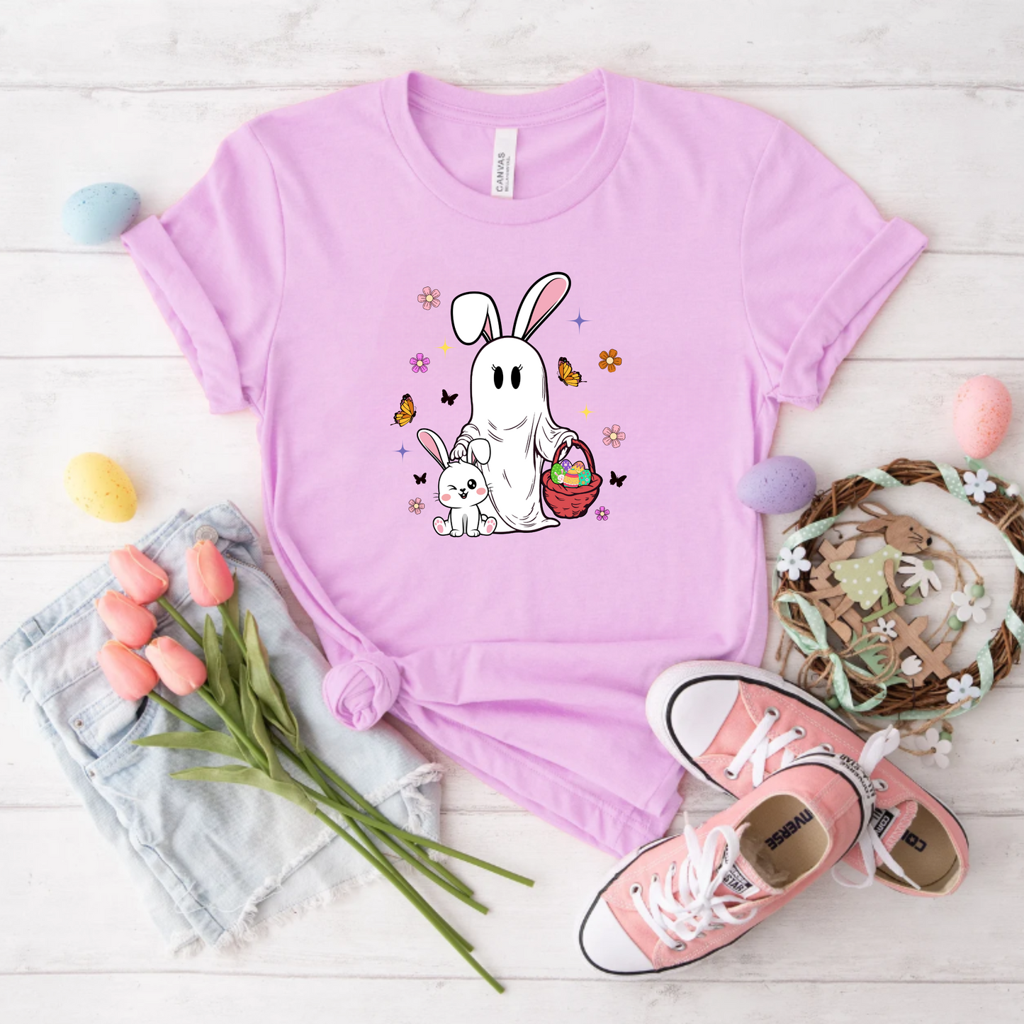 Ghost Easter Bunny Tee