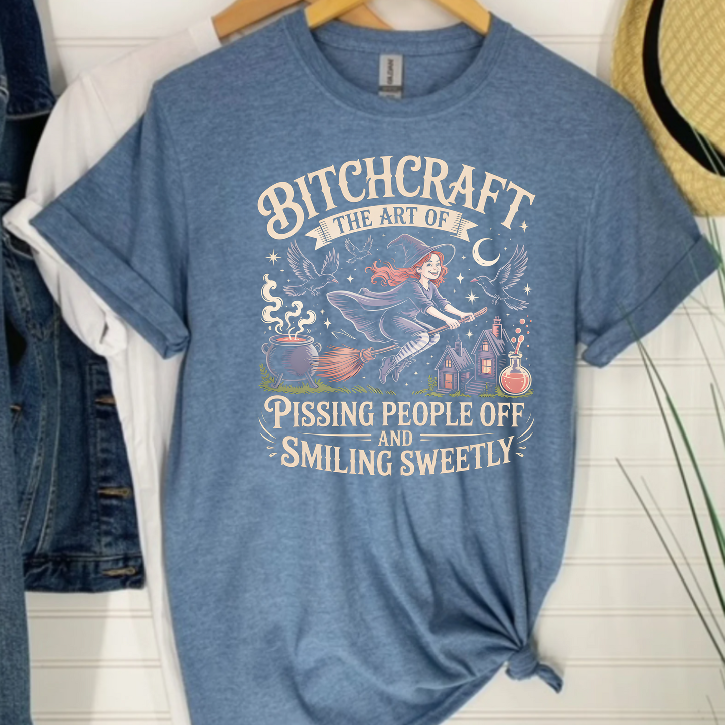 T-Shirt: Bitchcraft - Pissing People Off and Smiling Sweetly