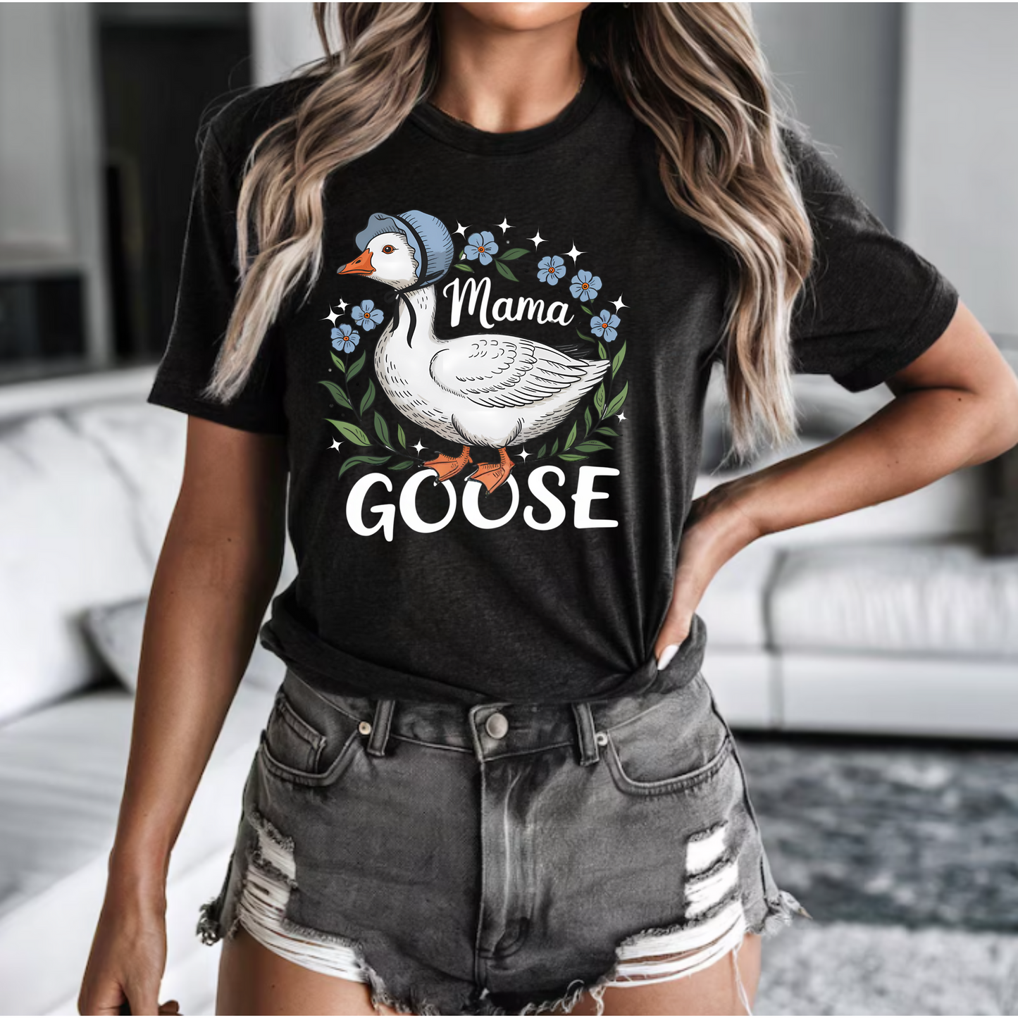 Mama Goose Unisex Jersey Tee – Cute Family Shirt for Moms