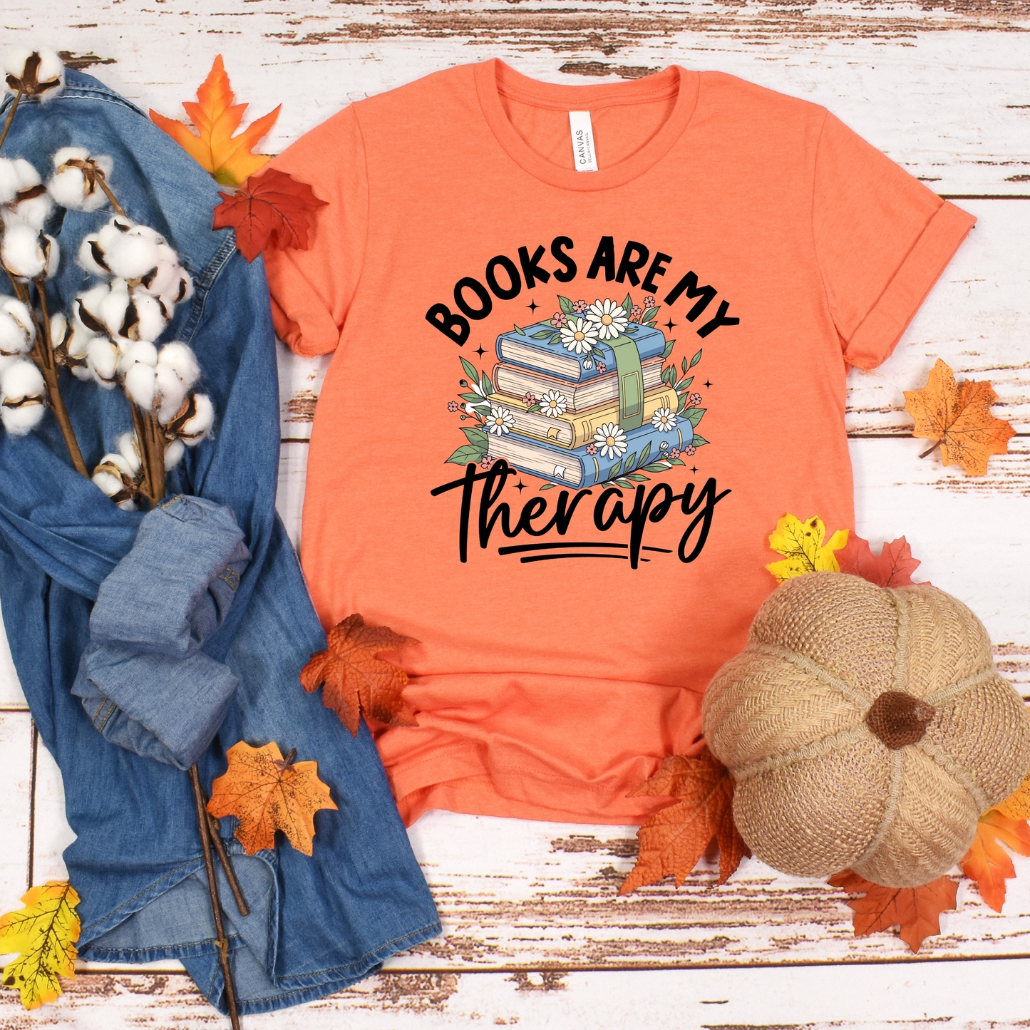 Book Lover Unisex Tee - Books are my therapy