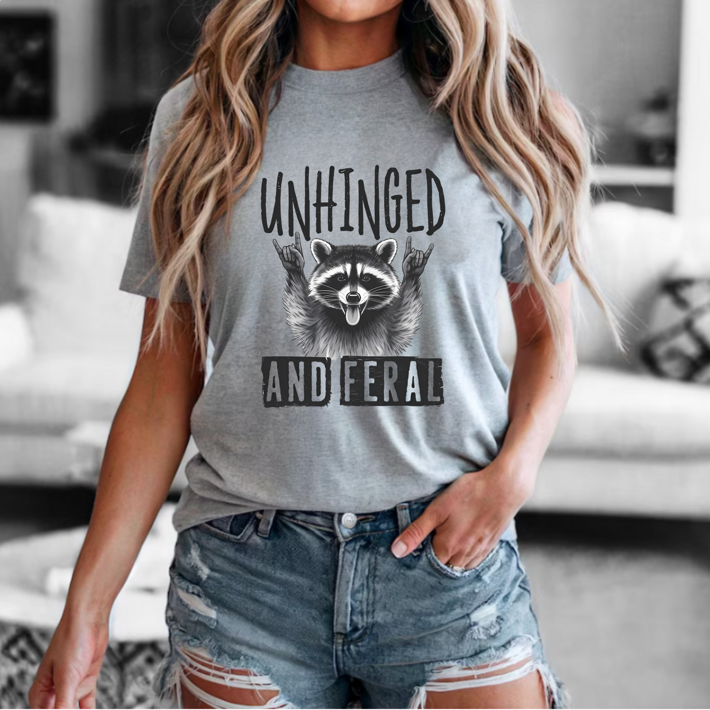 Unisex Tee 'Unhinged and feral'