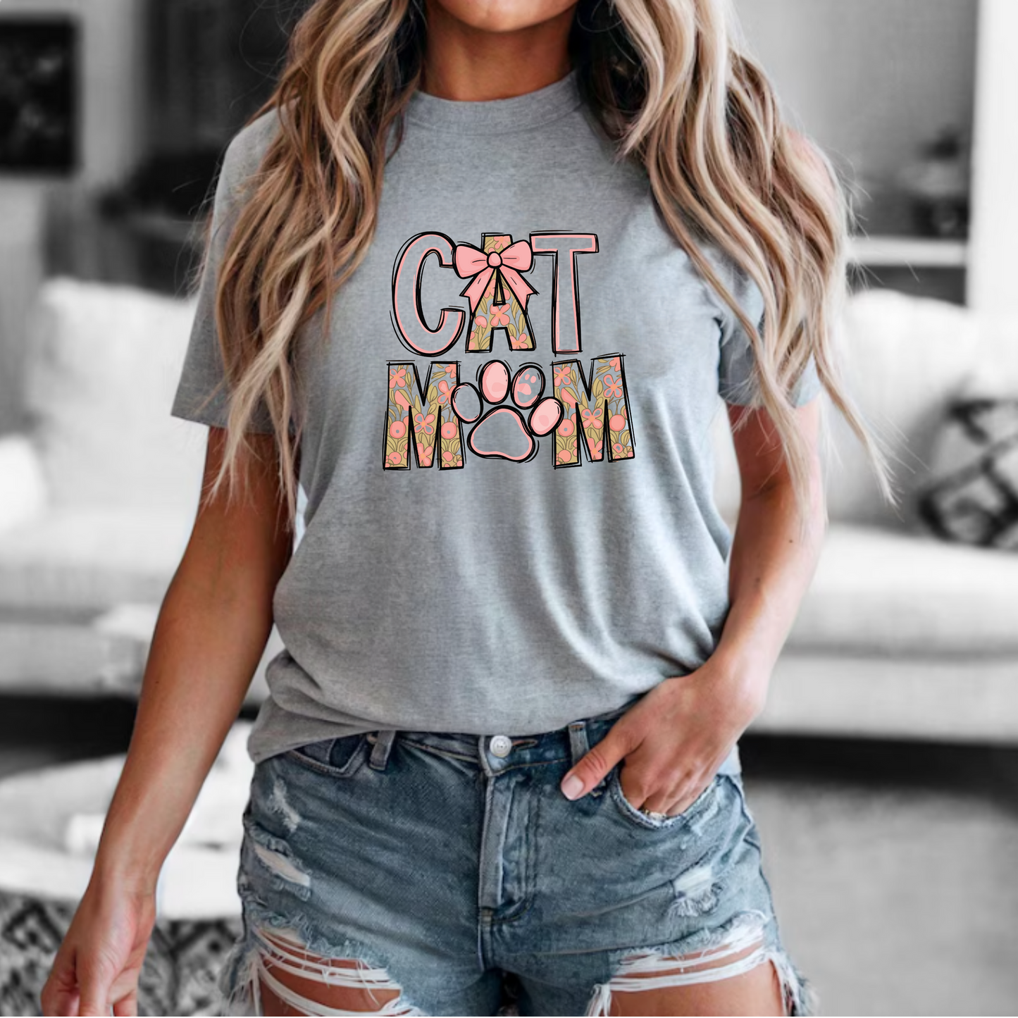 Cat Mom Tee - Unisex Jersey Short Sleeve Shirt