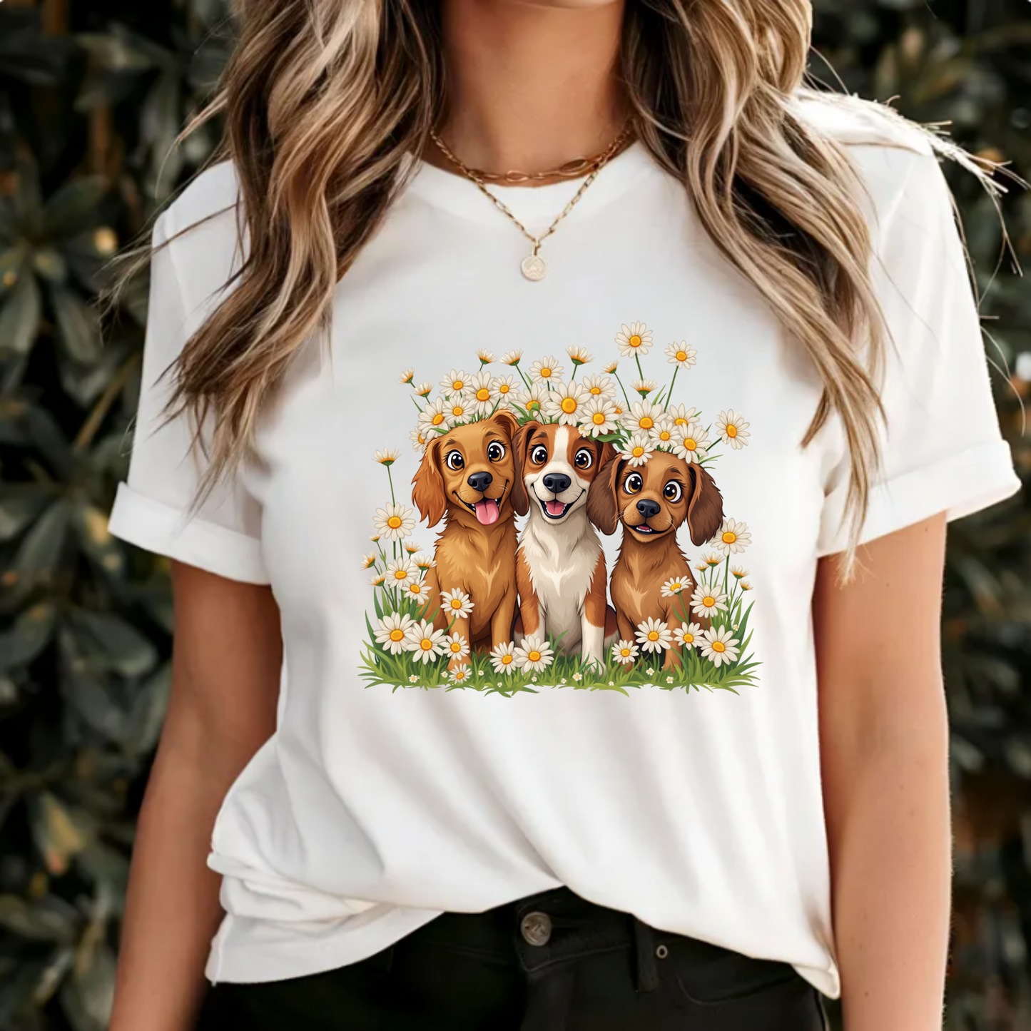 Dog Floral Tee