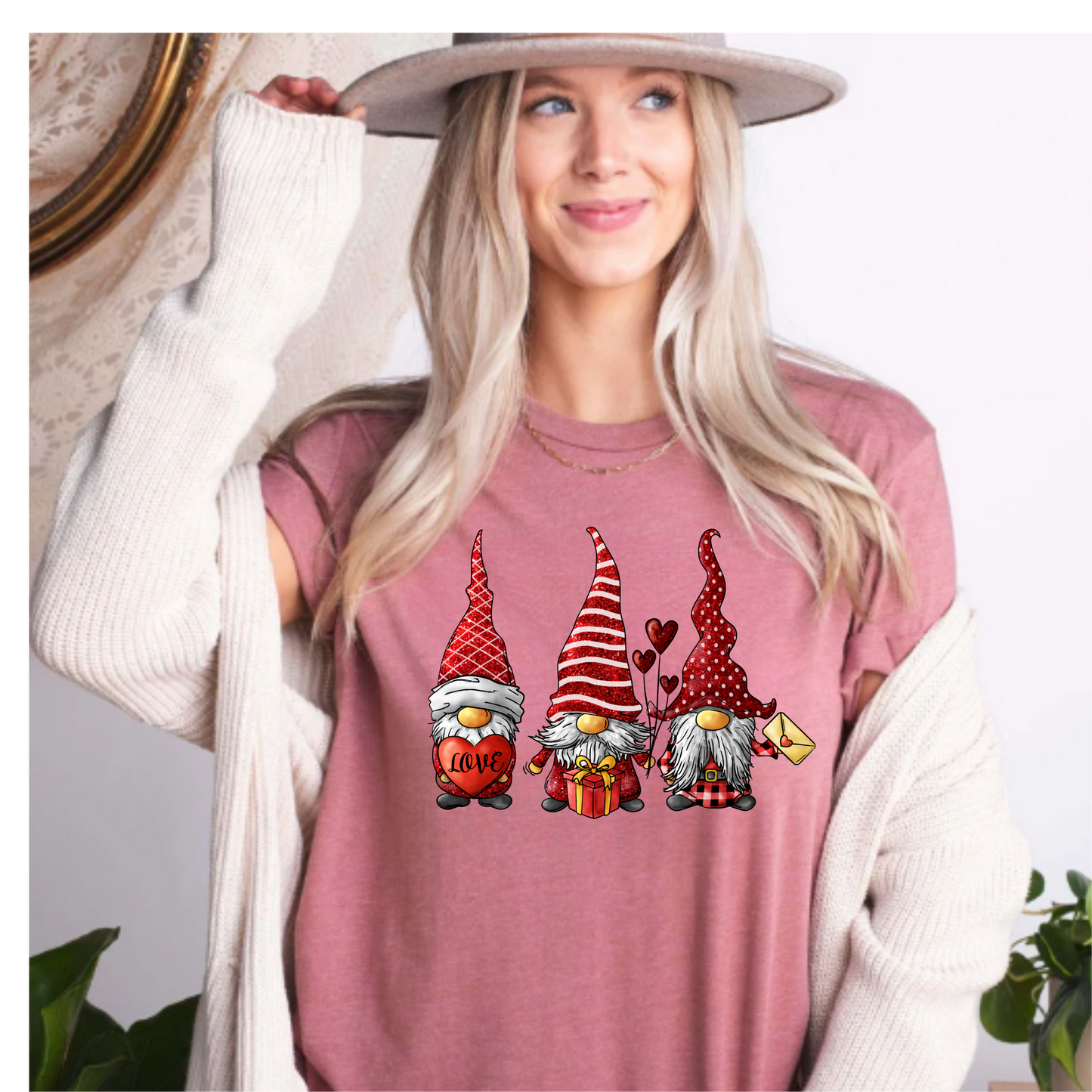 Valentines Day Gnomes Tee