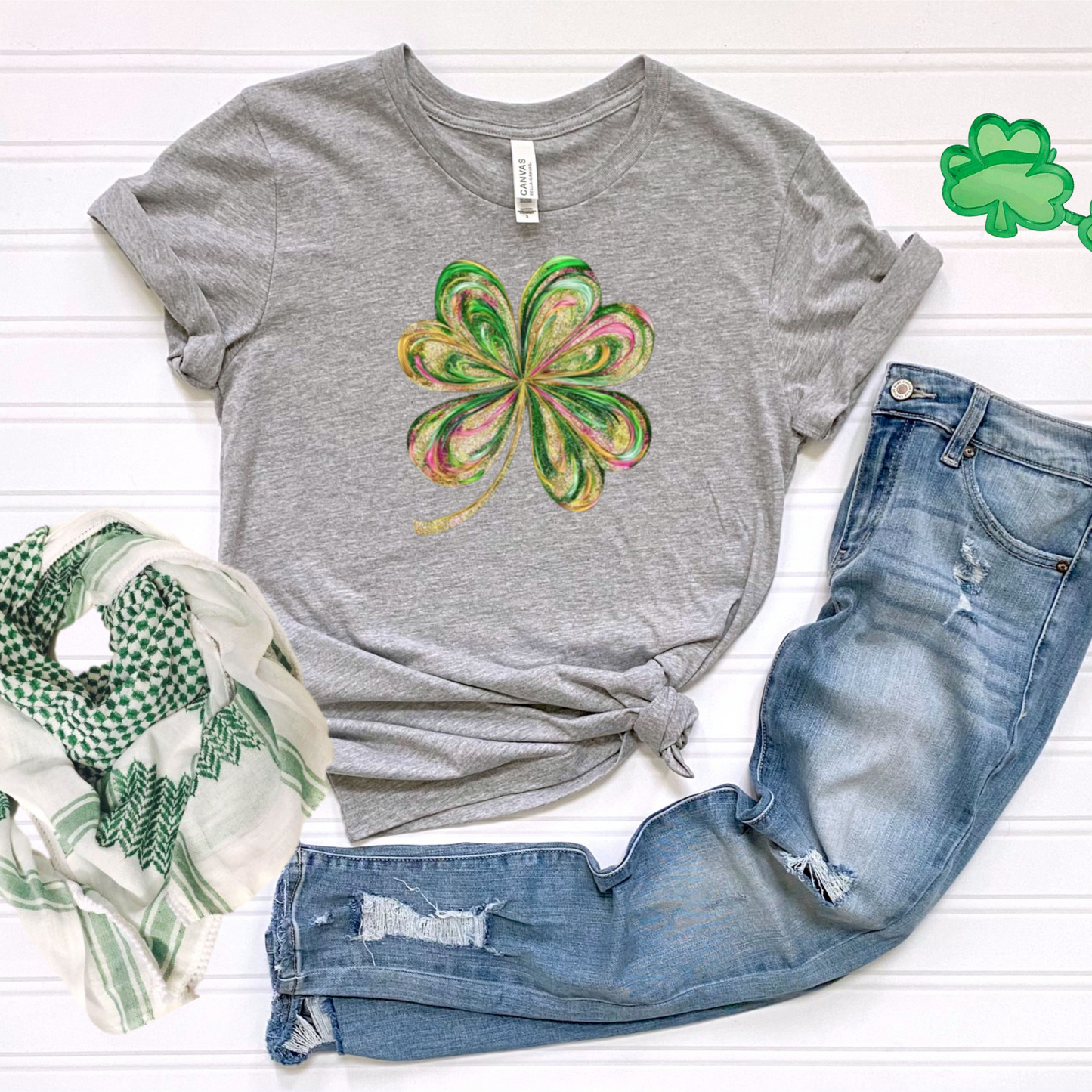 Painted Shamrock St. Patrick's Day Tee