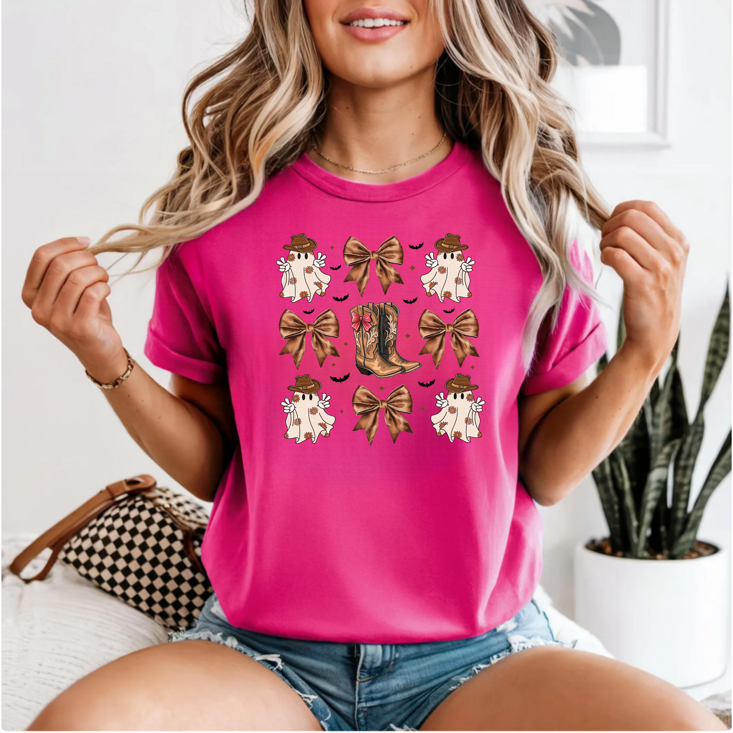 Western Ghosts and Boots Halloween T-Shirt