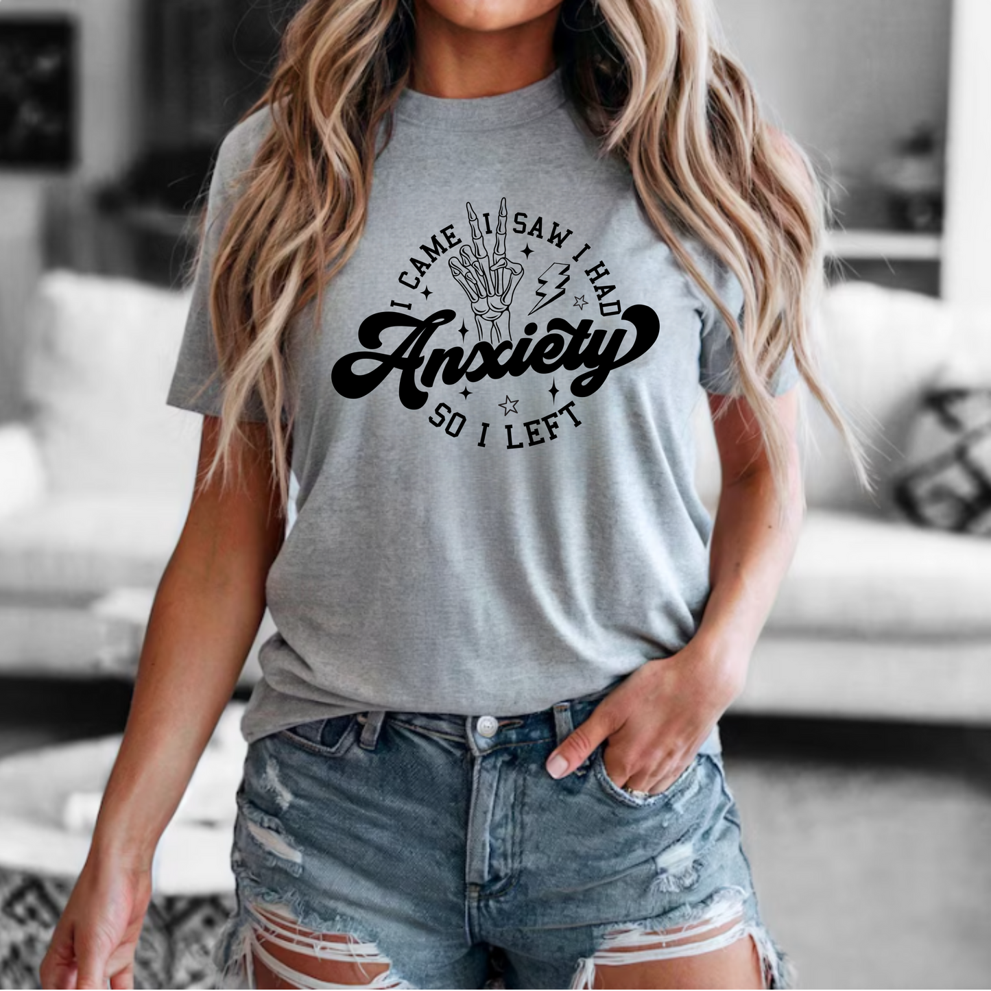 I came I saw I had anxiety so I left funny png digital download