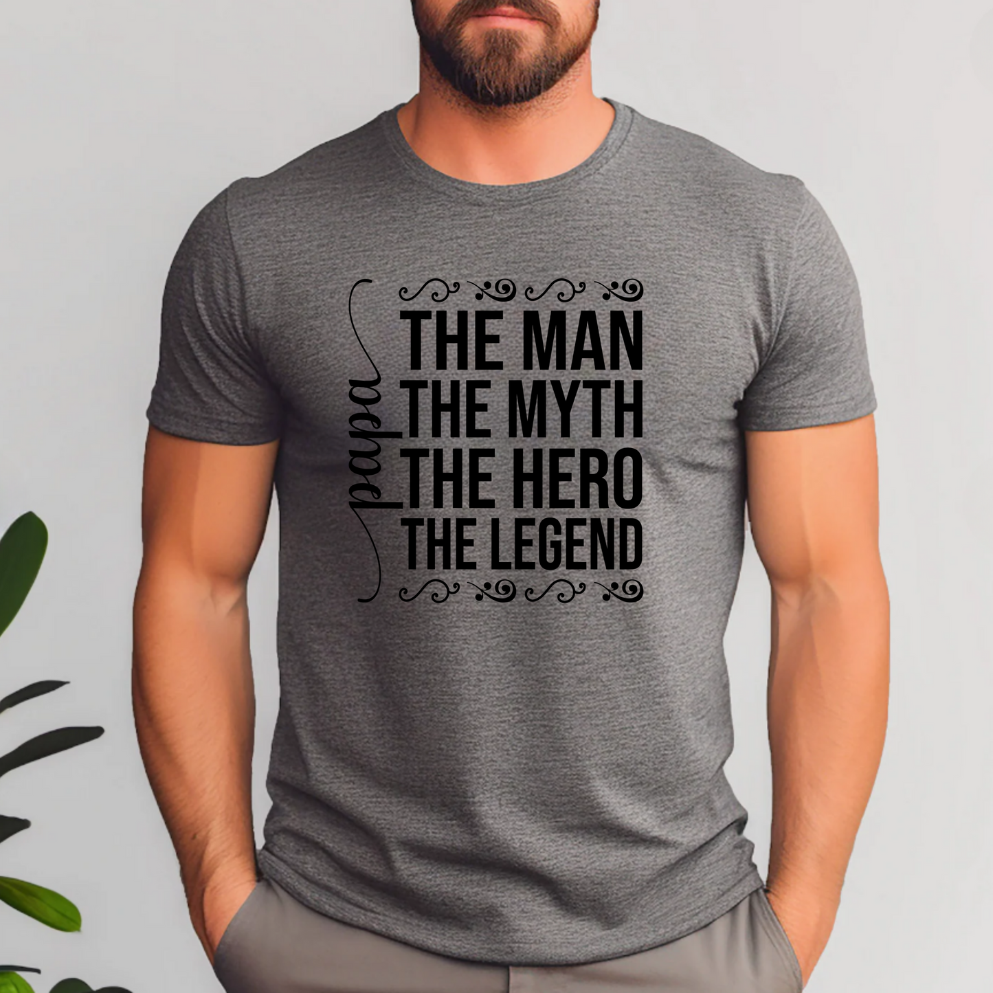 Papa-The Man, The Myth, The Hero, The Legend png digital download